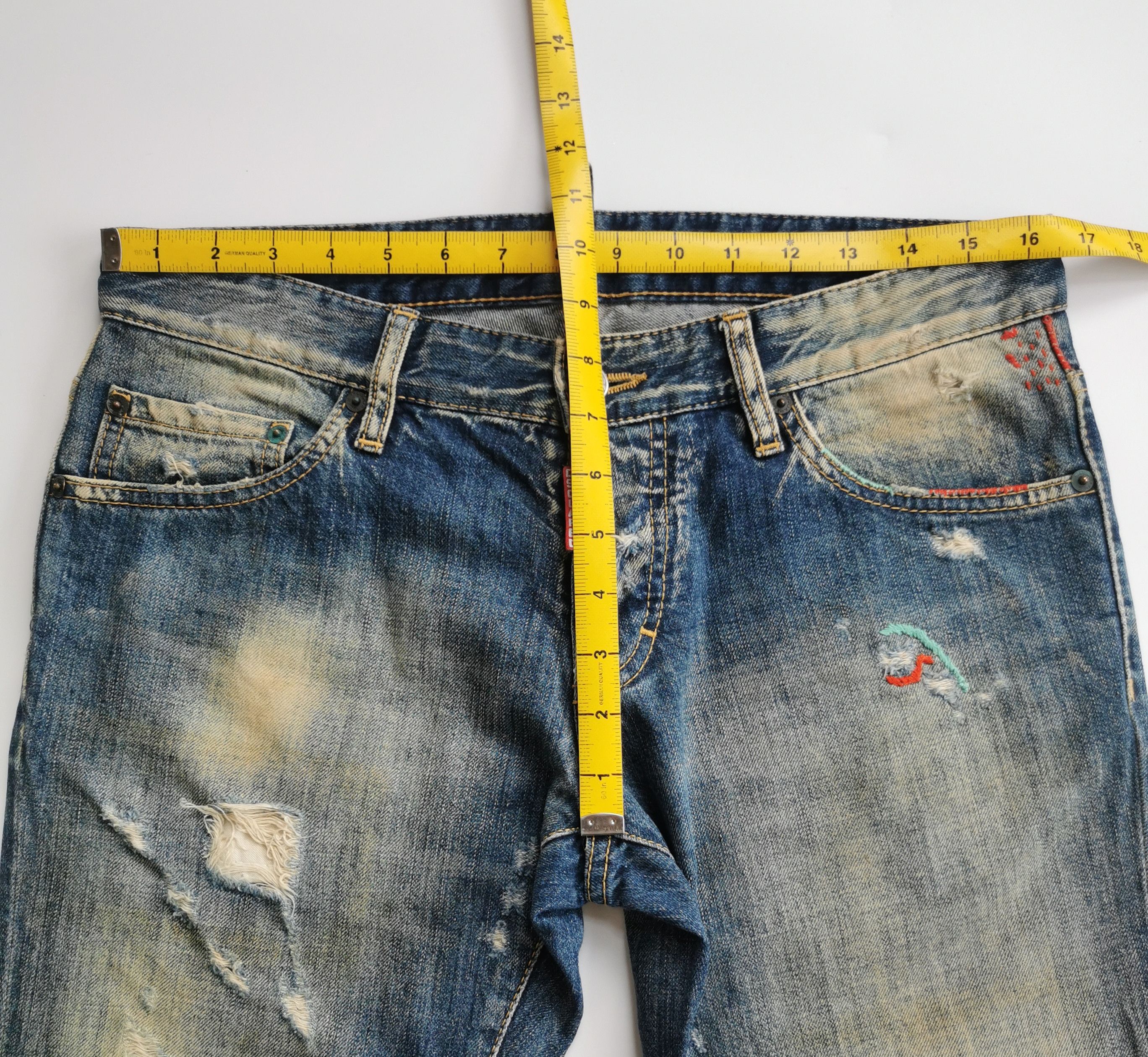 Dsquared2 DSQUARED2 distressed mudwash rusty denim jeans Size US 33 - 9 Thumbnail