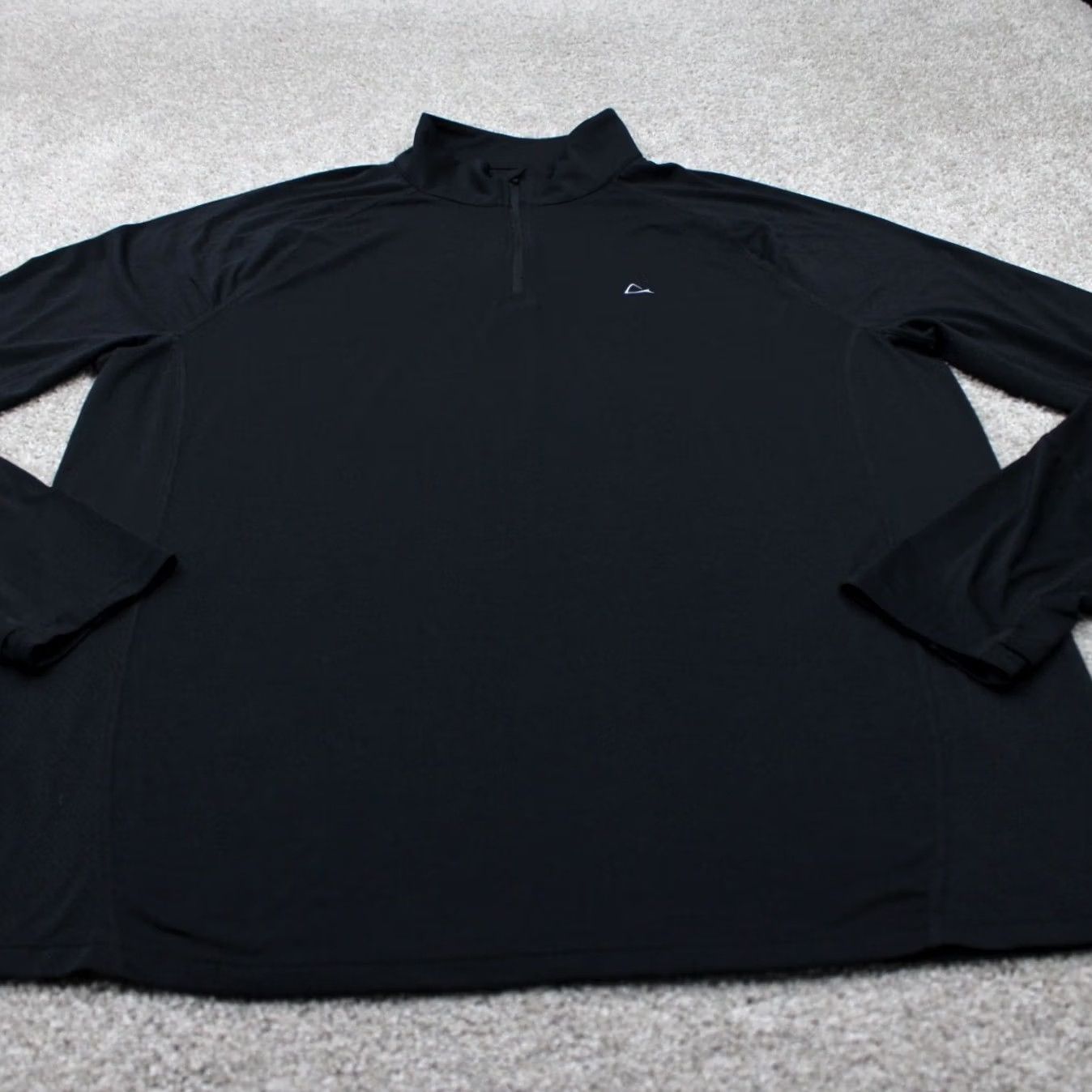 Vintage Paradox Sweatshirt Mens XL Black 1/4 Zip Poly/Merino Wool L/S Stretch Shirt Size US XL / EU 56 / 4 - 2 Thumbnail