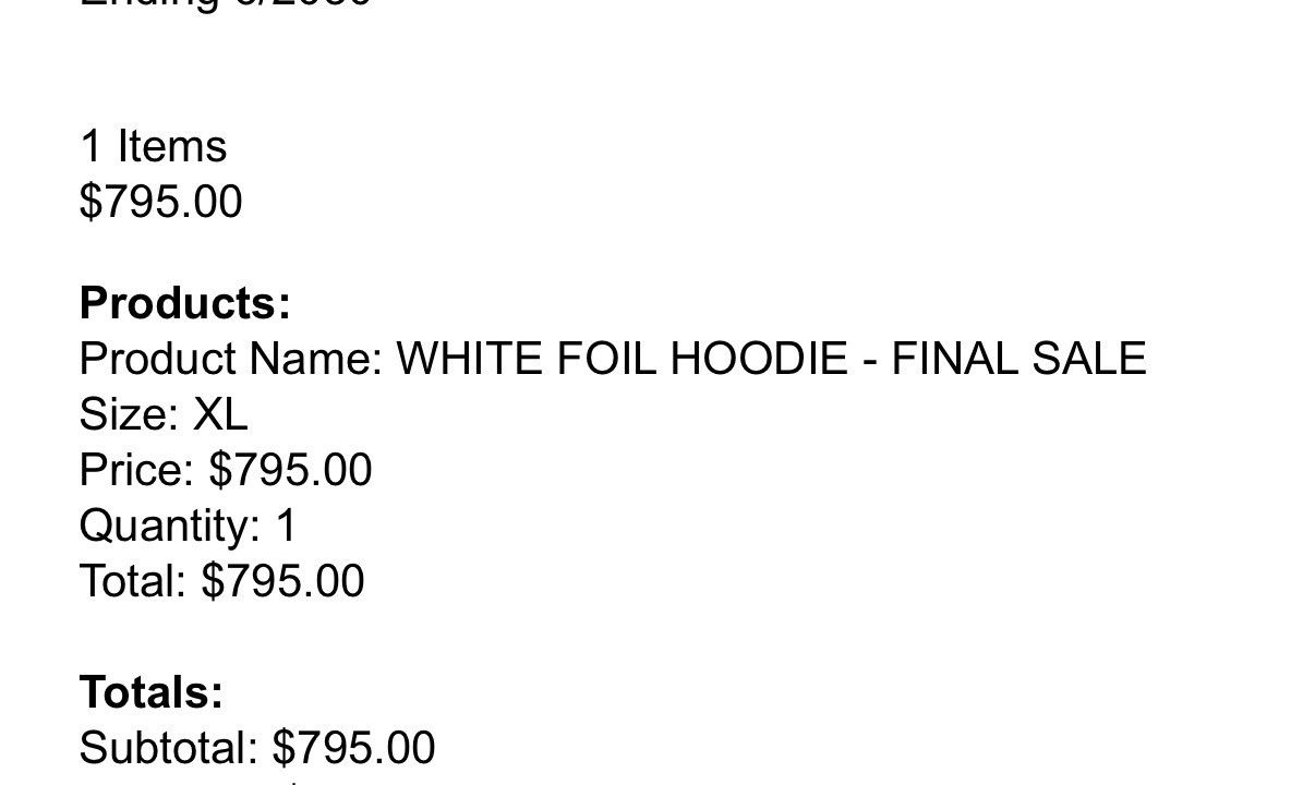Chrome Hearts XL CHROME HEARTS WHITE FOIL PRINT HOODIE RARE ✅❤️ NEW 2026 Size US XL / EU 56 / 4 - 3 Thumbnail