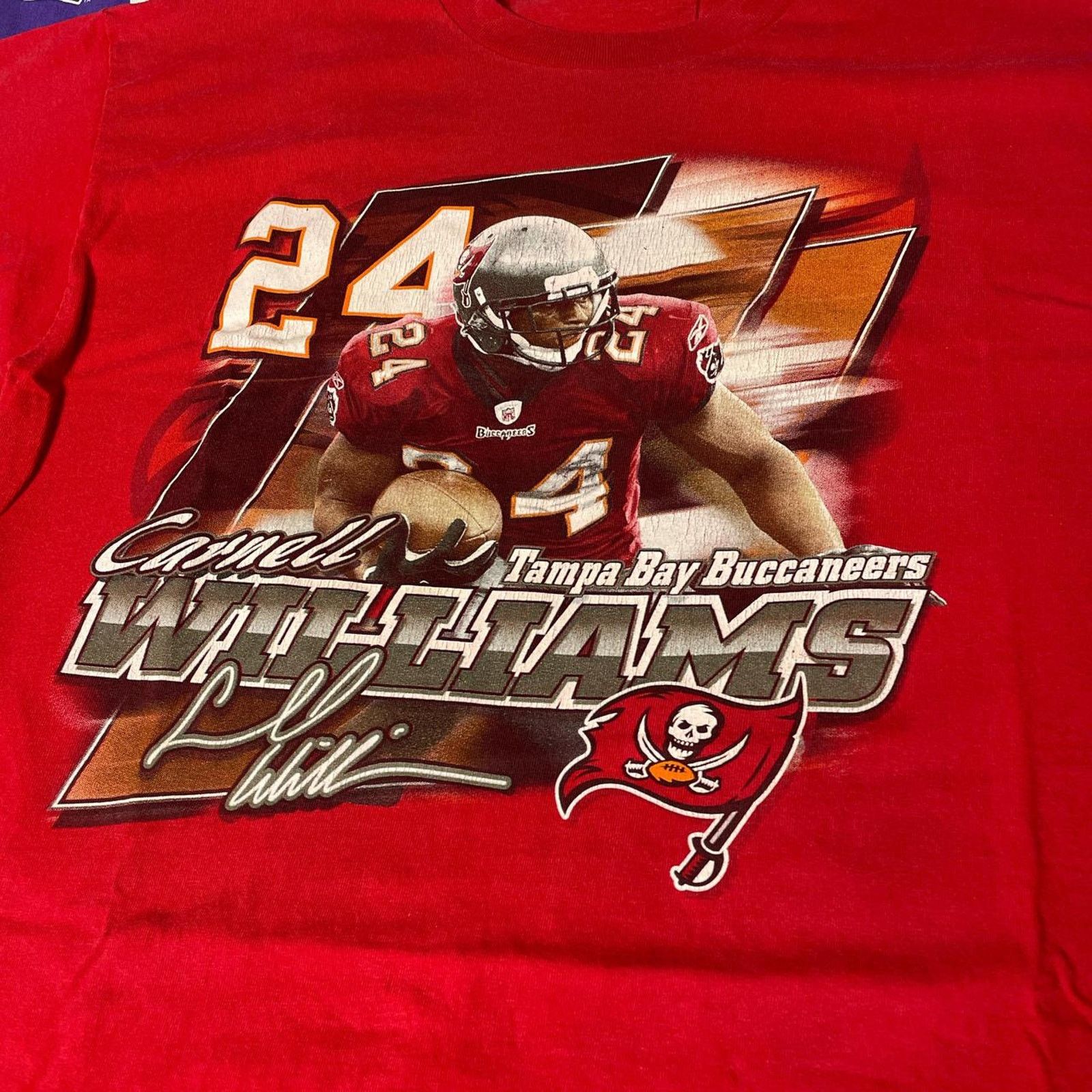 NFL Y2K NFL Carnell Cadillac Williams Tampa Bay Buccaneers Tee Size US XL / EU 56 / 4 - 3 Thumbnail