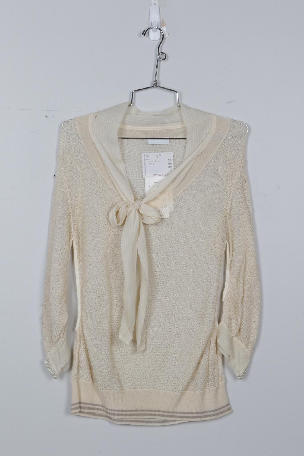 Sacai 2010's Sacai Joyce Sheer Blouse Size XXS / US 00 / IT 34 - 1 Thumbnail