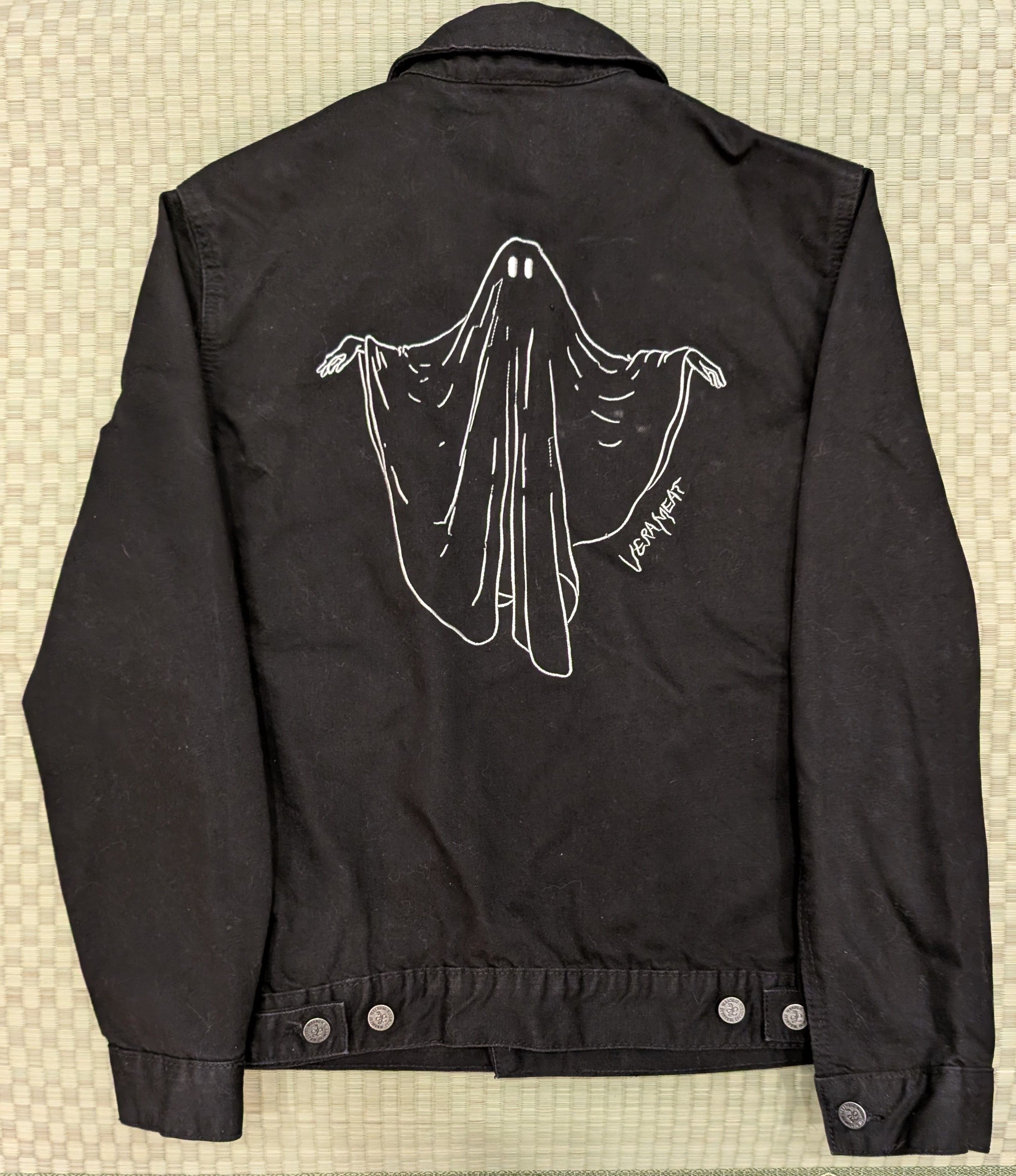 VERAMEAT Verameat Ghost Black Denim Jacket 100% Cotton Size US L / EU 52-54 / 3 - 1 Thumbnail