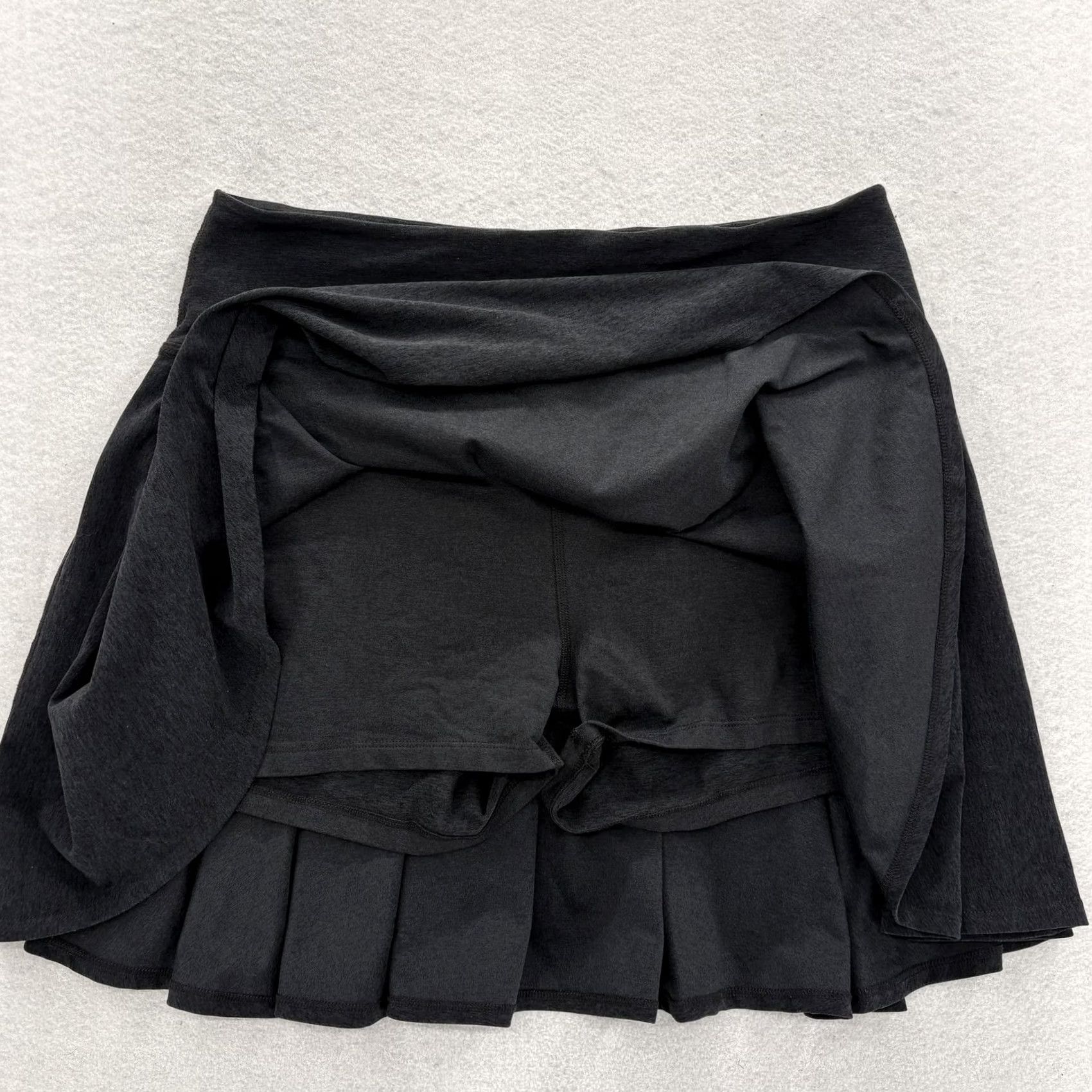 Beyond Yoga Beyond Yoga Skort Womens 1X Black Elastic Lined Pull On Athletic Yoga Gym Short Skirt Plus Size 1X Womens Black Athletic Yoga Skort Size 40" / US 18 - 3 Thumbnail