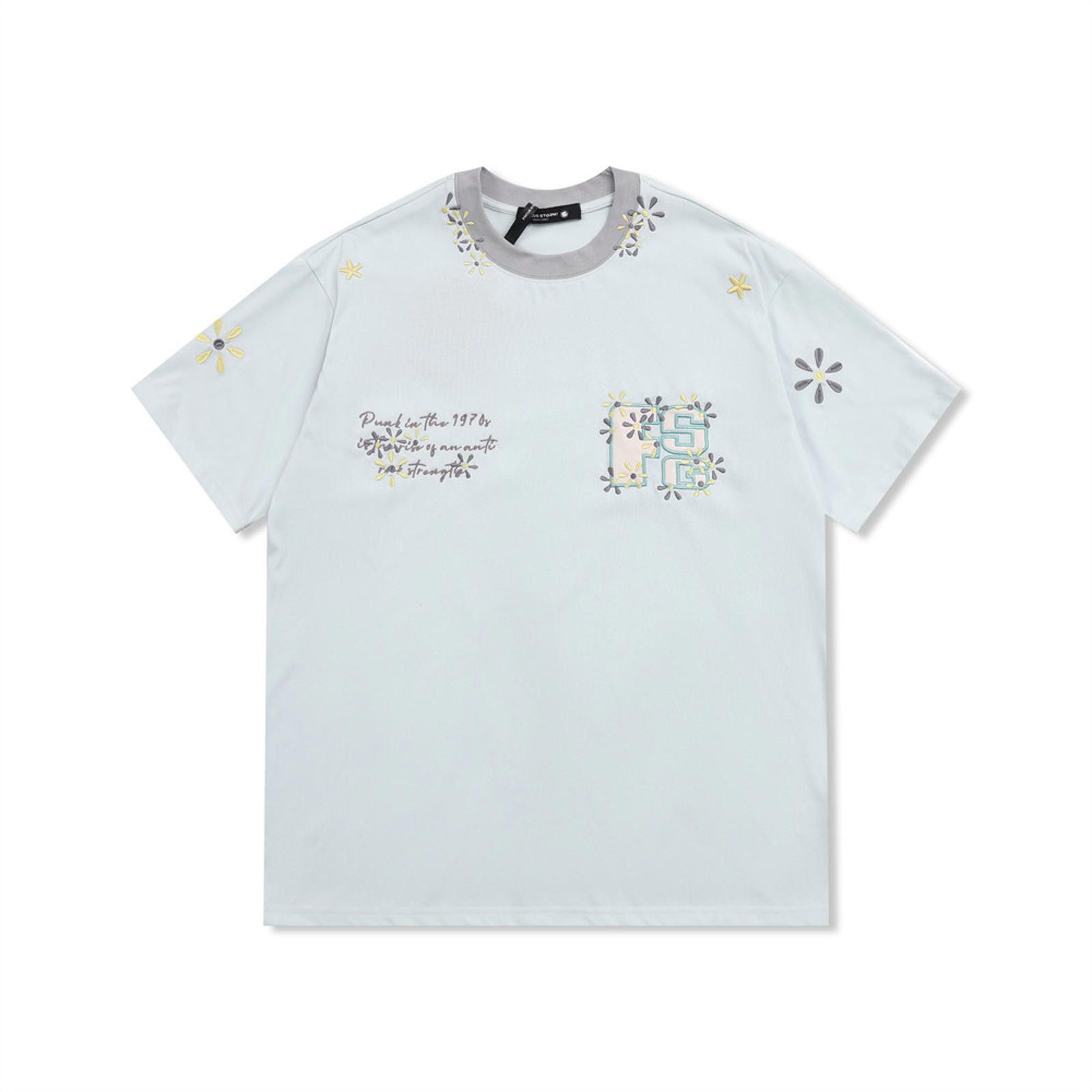 Other Stylish Graphic Tee with Floral Accents Size US M / EU 48-50 / 2 - 1 Thumbnail