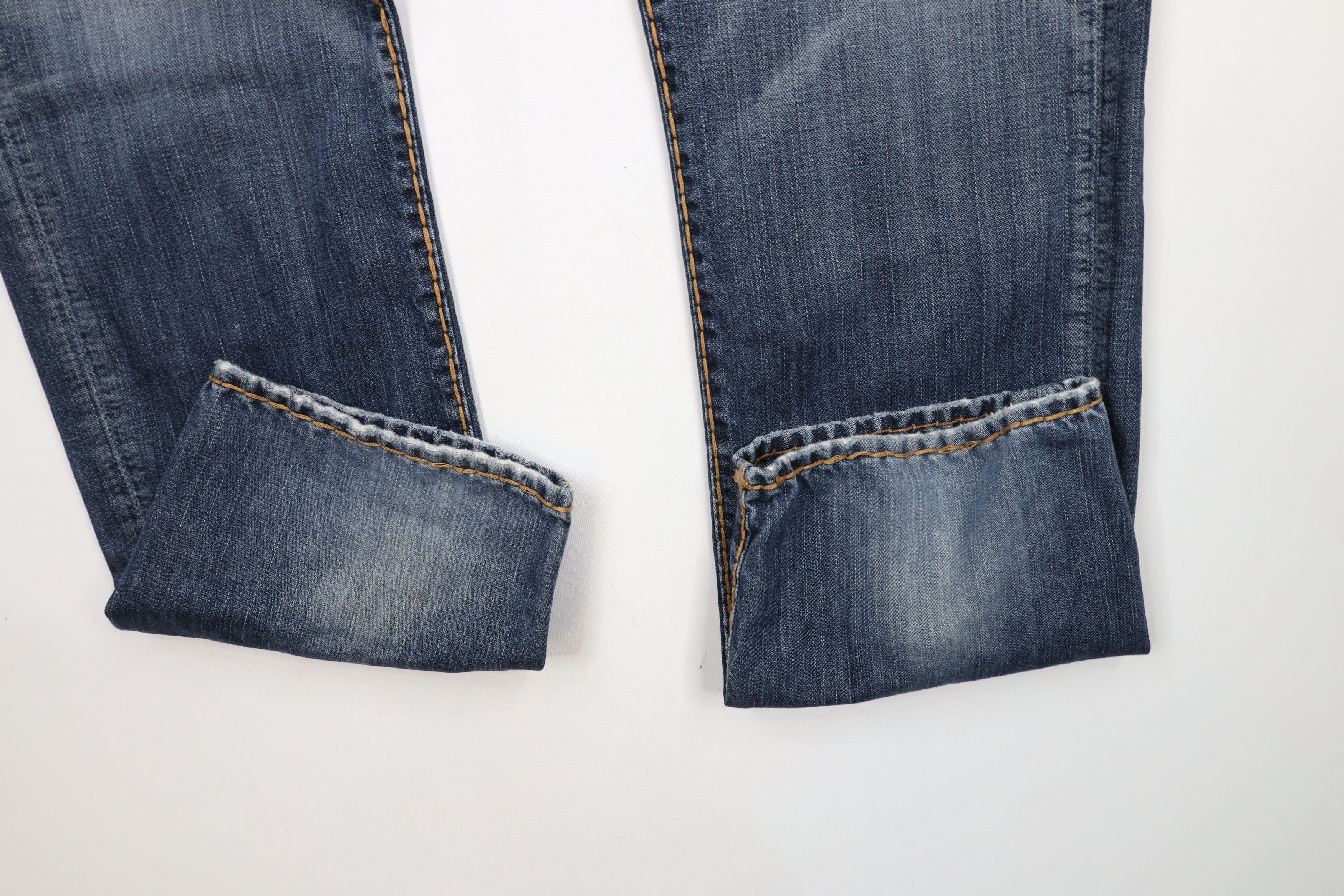 True Religion × Vintage True Religion Relaxed Slim Thick Stitch Denim Jeans USA Blue Size US 36 / EU 52 - 5 Thumbnail
