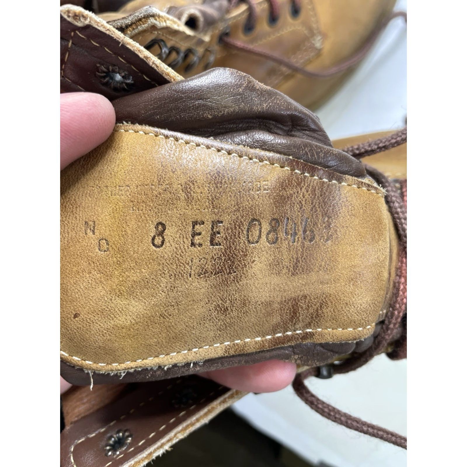 Vintage VINTAGE Red Wing Boots Men EE Size 8 Lace Up Leather Brown Workwear Hunting Shoes Size US 8 / EU 41 - 2 Thumbnail
