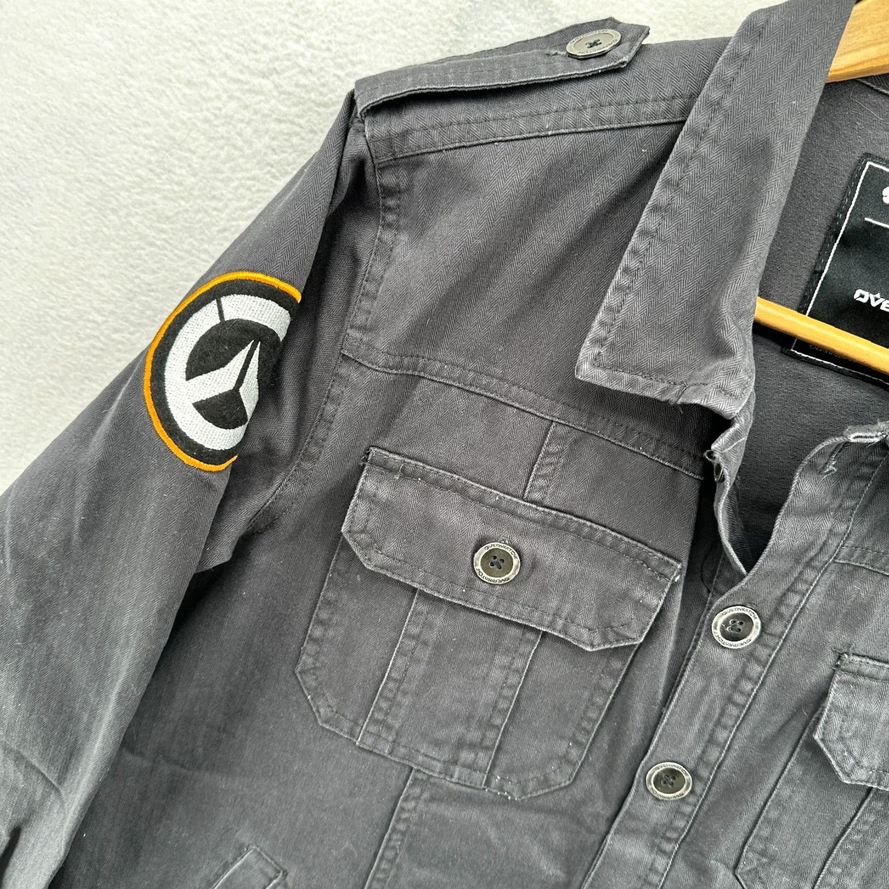Vintage WeLoveFine Military Jacket Button Up Gray Men's Size Medium Long Sleeve Size US M / EU 48-50 / 2 - 3 Thumbnail