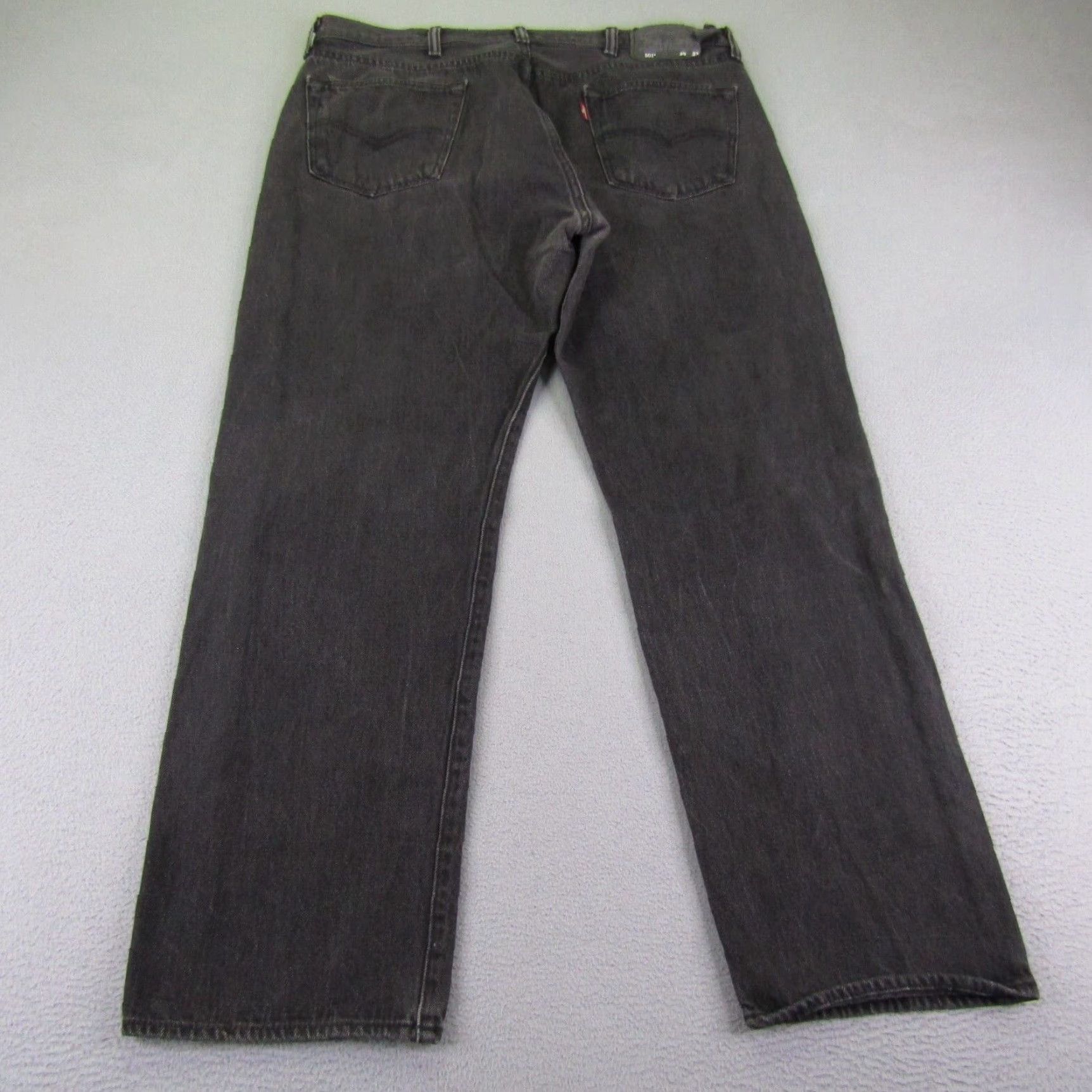 Levi's Levi's 501 Jeans Mens 38x32 Black Denim Button Fly Classic Fit Straight Size US 36 / EU 52 - 5 Thumbnail