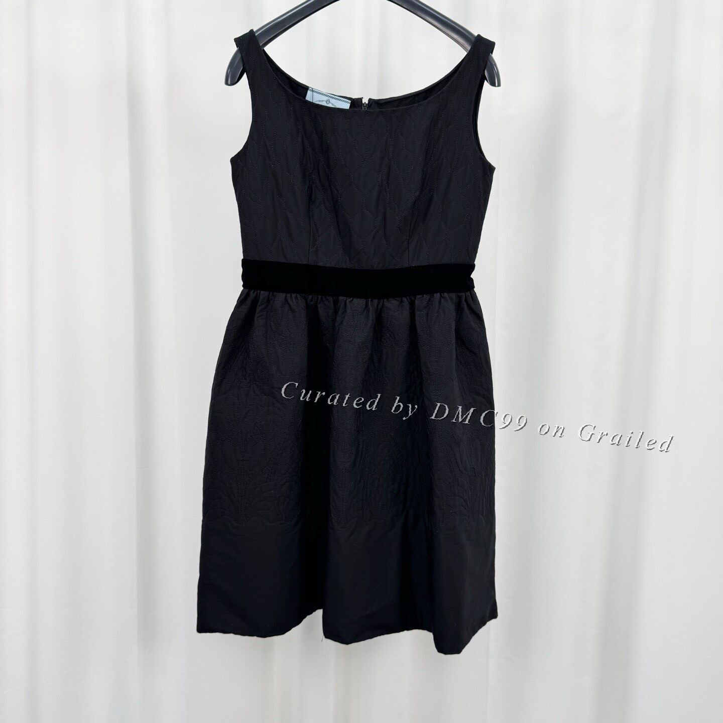 Prada Prada Black Camisole Embroidered Dress Size M / US 6-8 / IT 42-44 - 1 Thumbnail