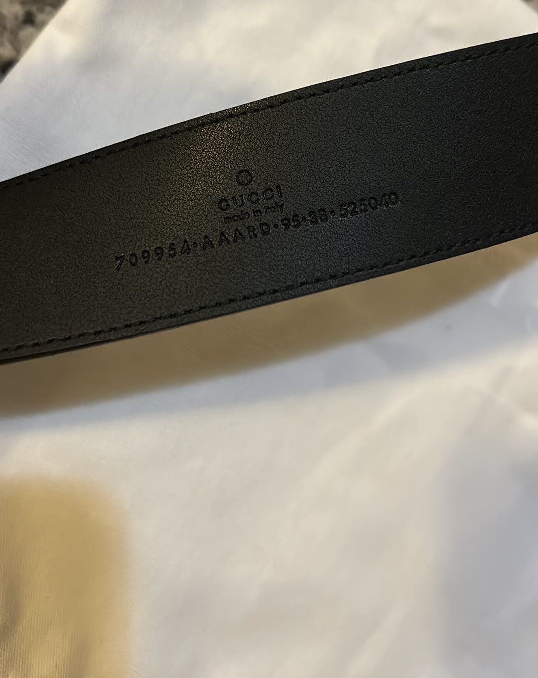 Gucci Gucci Polka Dot Memorable Buckle G Logo Leather Belt size 95 Size ONE SIZE - 4 Thumbnail