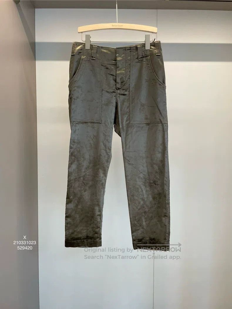 Brunello Cucinelli Brunello Cucinelli Military Green Velvet Casual Trousers Size 26" / US 2 / IT 38 - 1 Thumbnail
