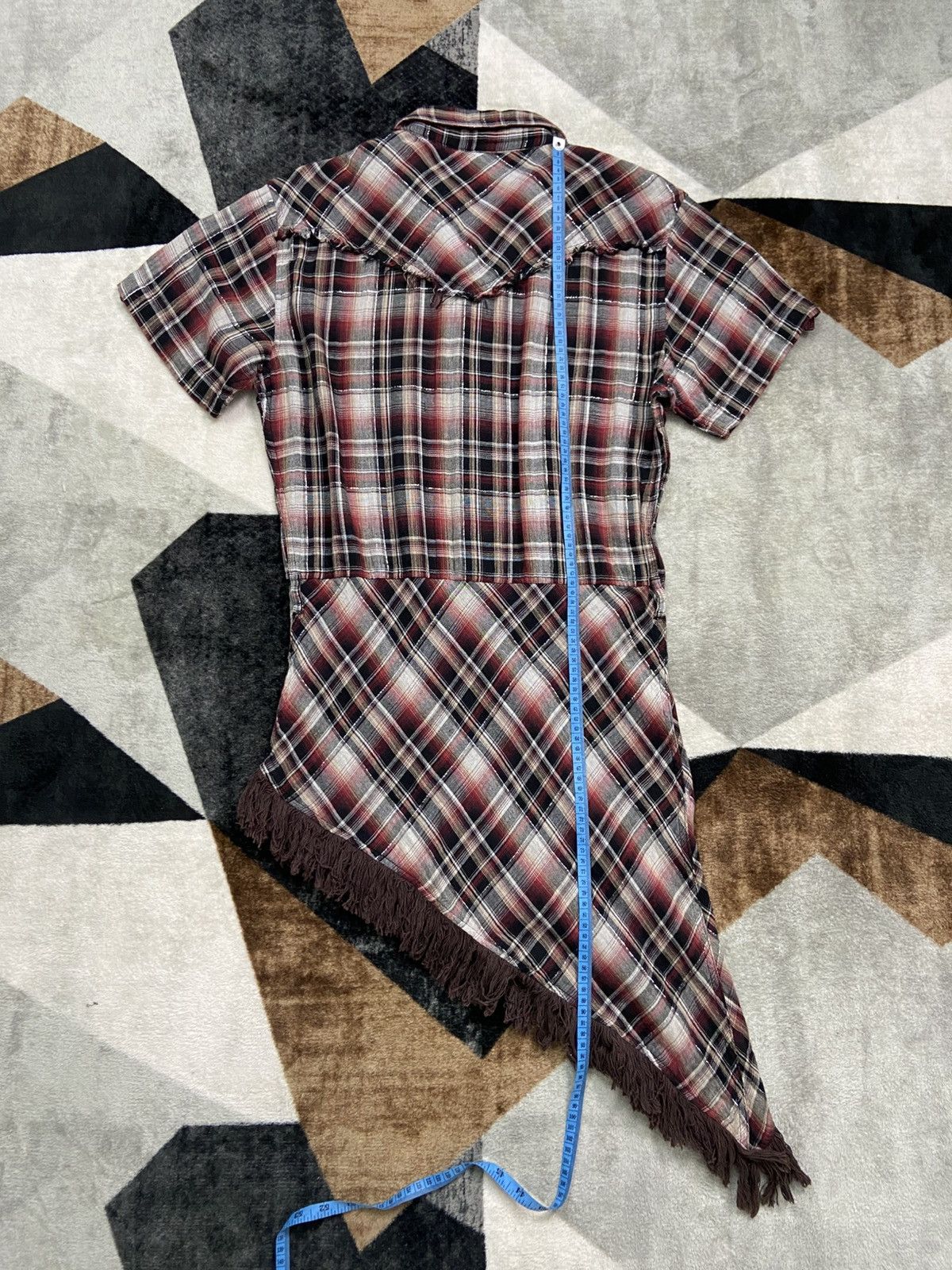 semanticdesign 2000s Semanticdesign Shadowplaid Grunge Dress Shirts Size L / US 10 / IT 46 - 7 Thumbnail