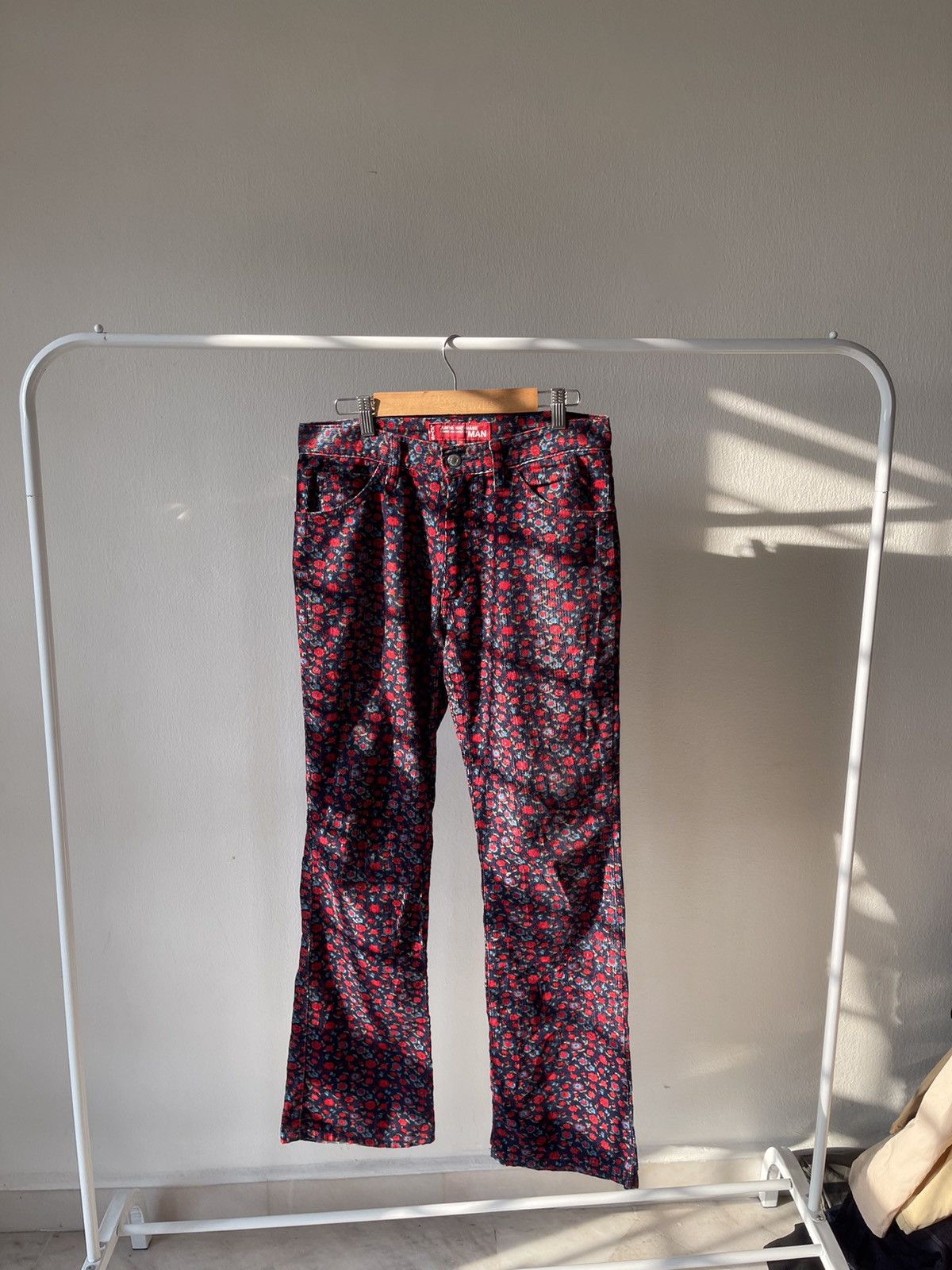 Comme des Garcons Homme Plus × Junya Watanabe × Levi's AD2002 Junya Watanabe X Levis Floral Conduray Flare Pants Size US 31 - 5 Thumbnail