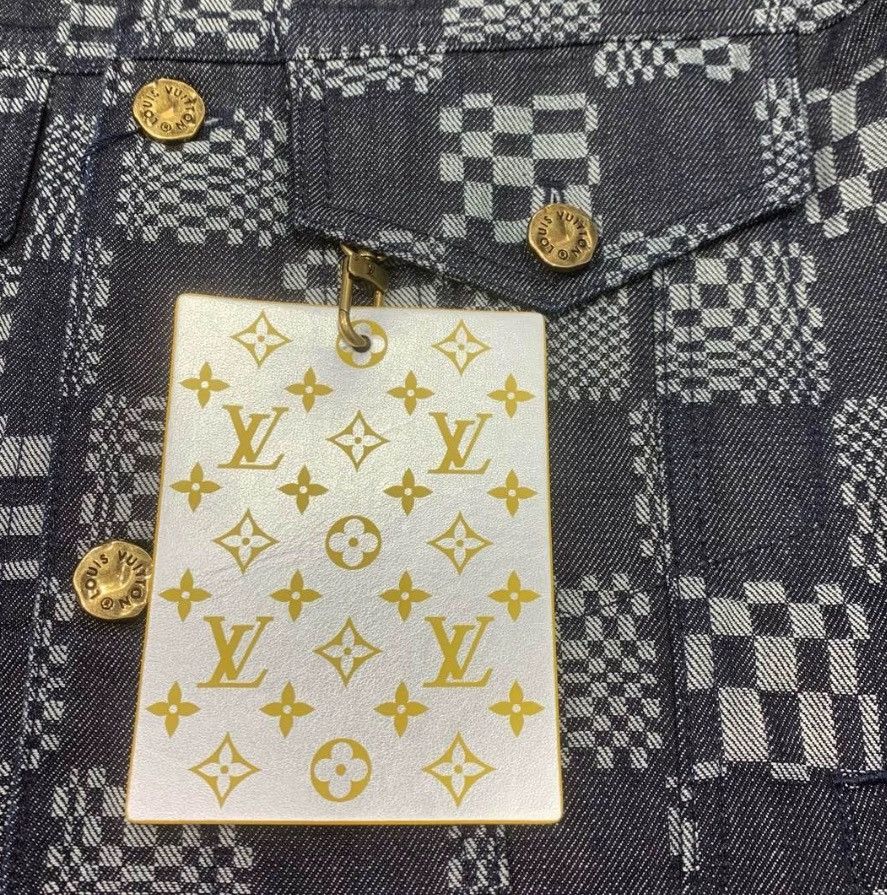 Louis Vuitton Louis Vuitton Checkered denim jacket 2412-Nextarrow Size XL / US 12-14 / IT 48-50 - 3 Thumbnail