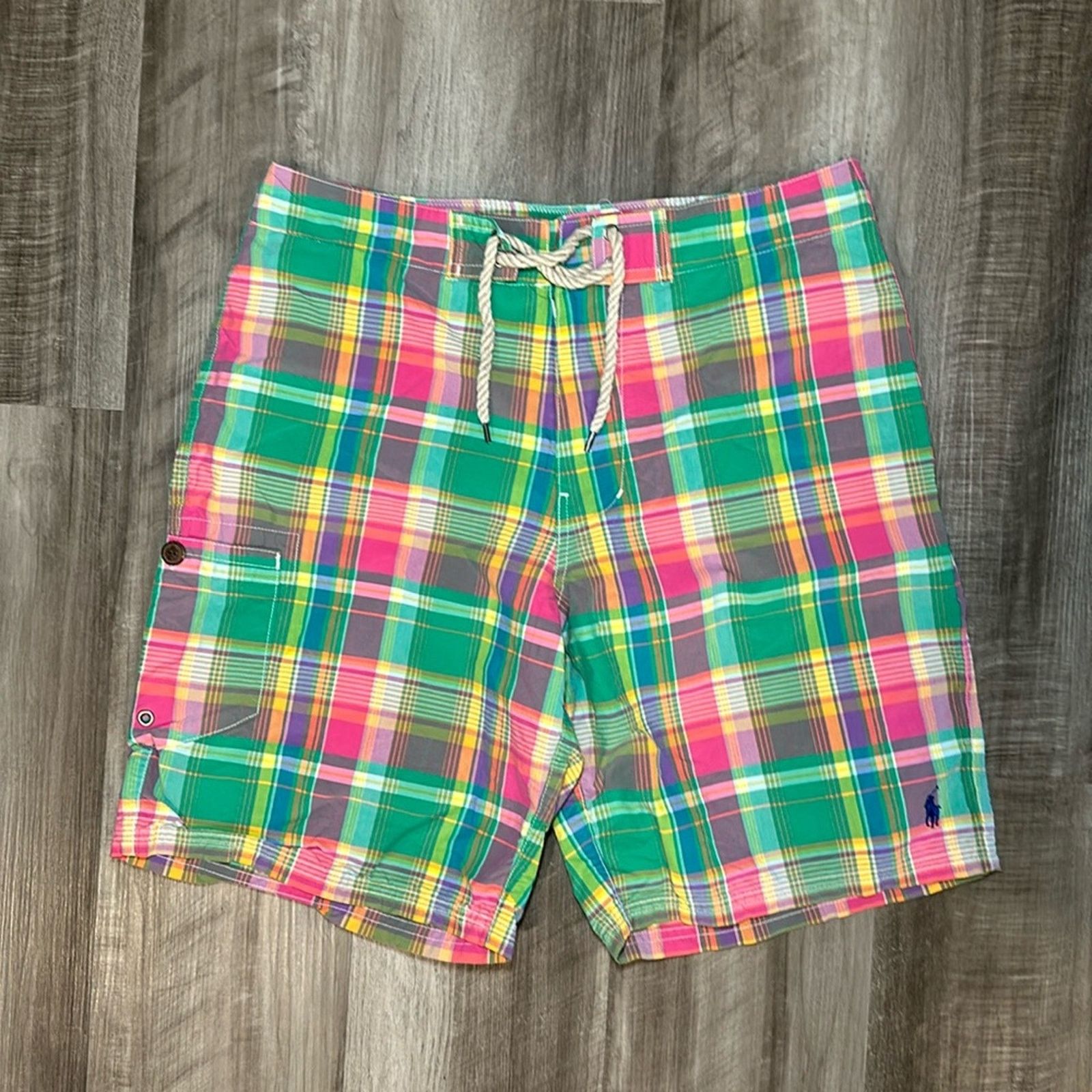 Polo Ralph Lauren Polo Ralph Lauren Plaid Board Shorts - 30 Size US 30 / EU 46 - 1 Thumbnail