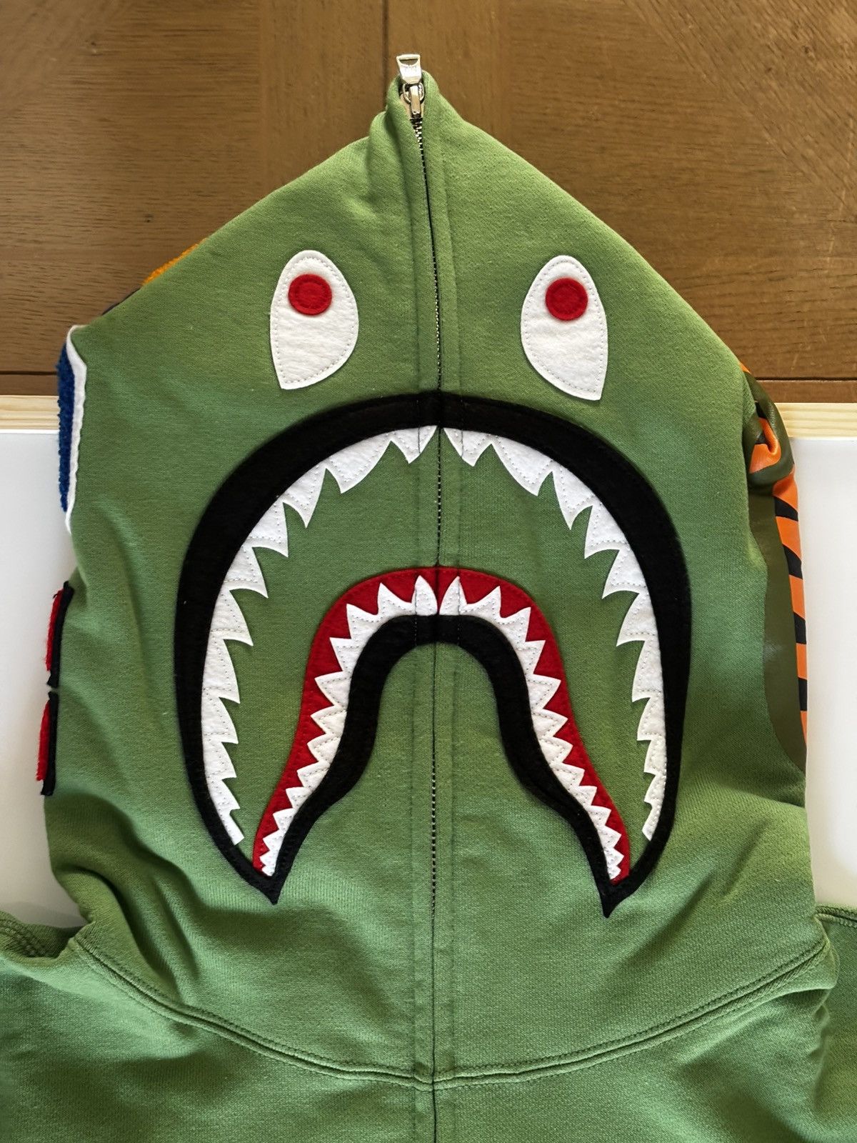 Bape Authentic ape bape shark full zip hoodie green L new Size US L / EU 52-54 / 3 - 2 Thumbnail