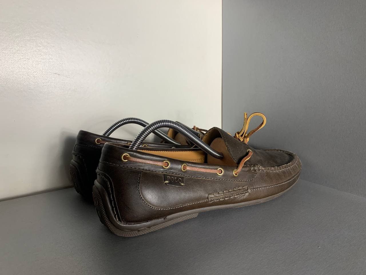 Polo Ralph Lauren × Vintage VERY RARE POLO RALPH LAUREN LEATHER SHOES CLASSIC DELUX 90s Size US 12 / EU 45 - 4 Thumbnail