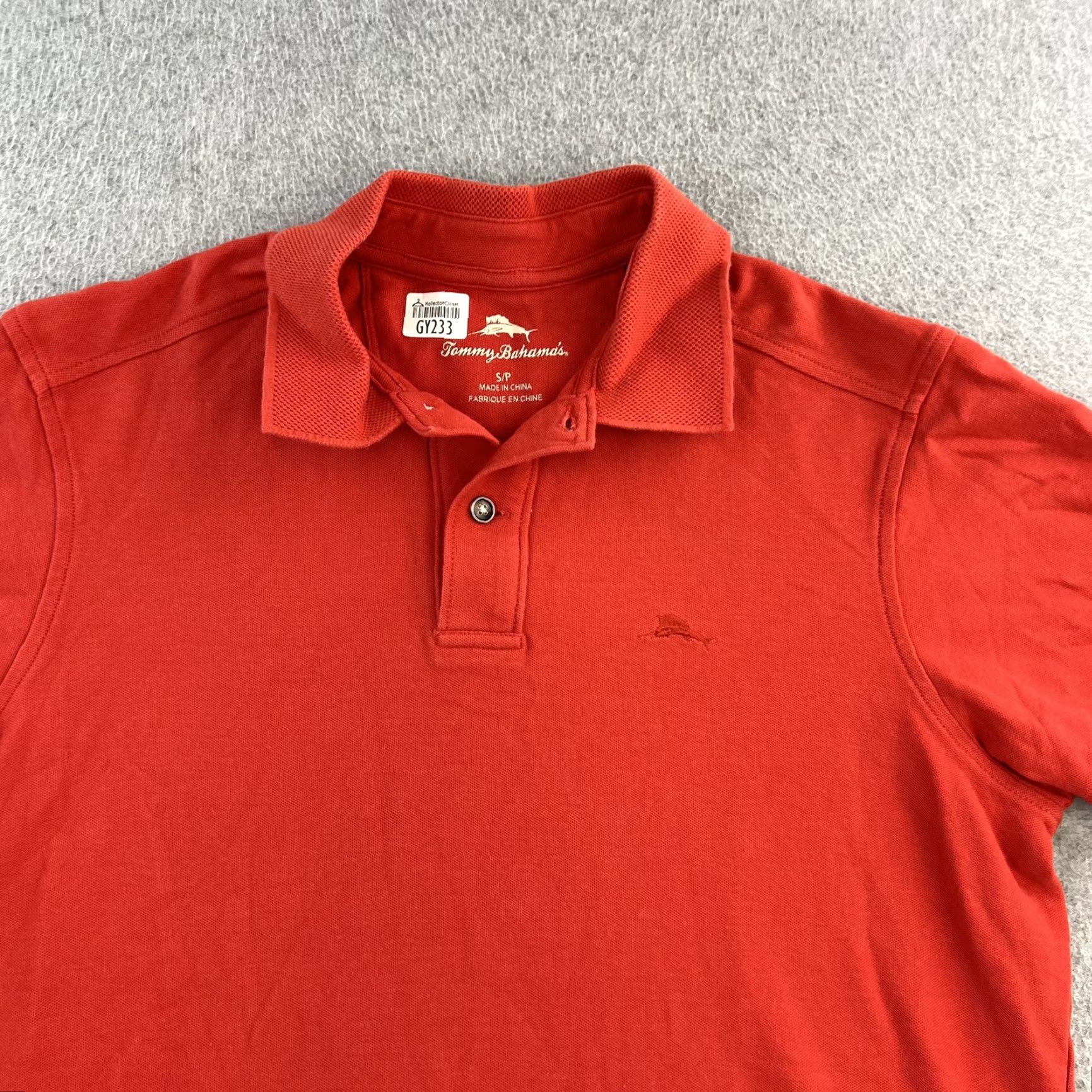 Tommy Bahama Tommy Bahama Polo Shirt Mens Small Red Short Sleeve Classic Fit Casual Adult Size US S / EU 44-46 / 1 - 4 Thumbnail