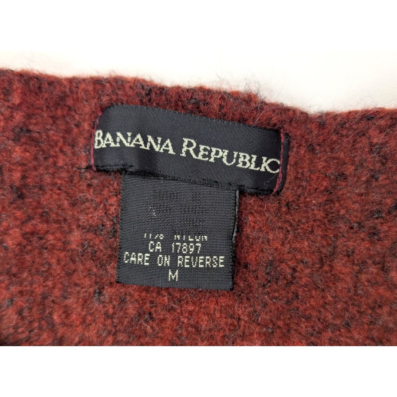 Banana Republic Banana Republic Sweater Womens M Red Wool Blend Flannel Pullover Women Orange Thermal Size M / US 6-8 / IT 42-44 - 7 Thumbnail