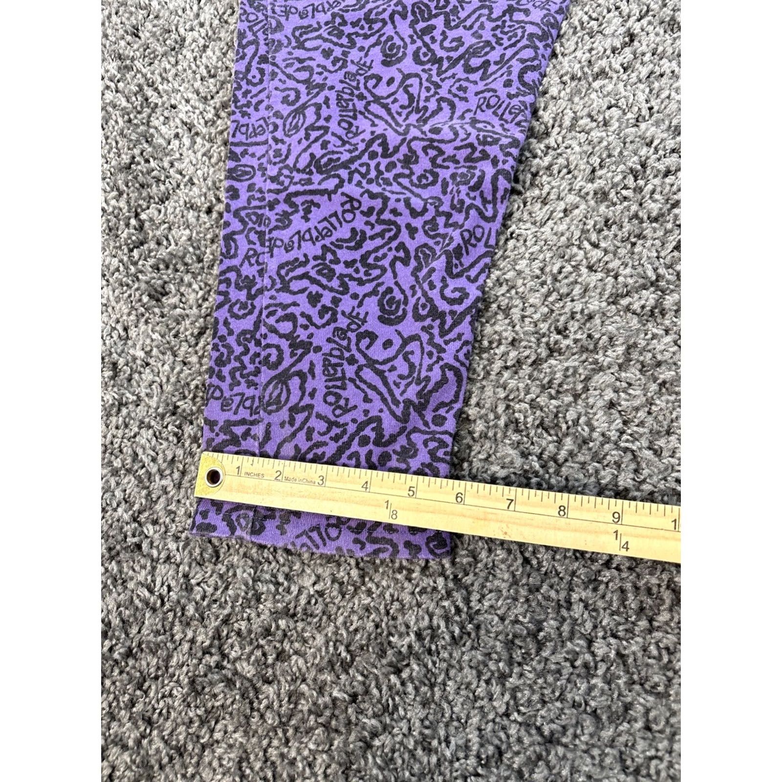 Vintage VINTAGE Blade Gear Pants Women L Purple Tapered High Rise Pleat & Taper All Over 80s High Rise Womens (Inseam 32) Size 36" / US 14 / IT 50 - 3 Thumbnail