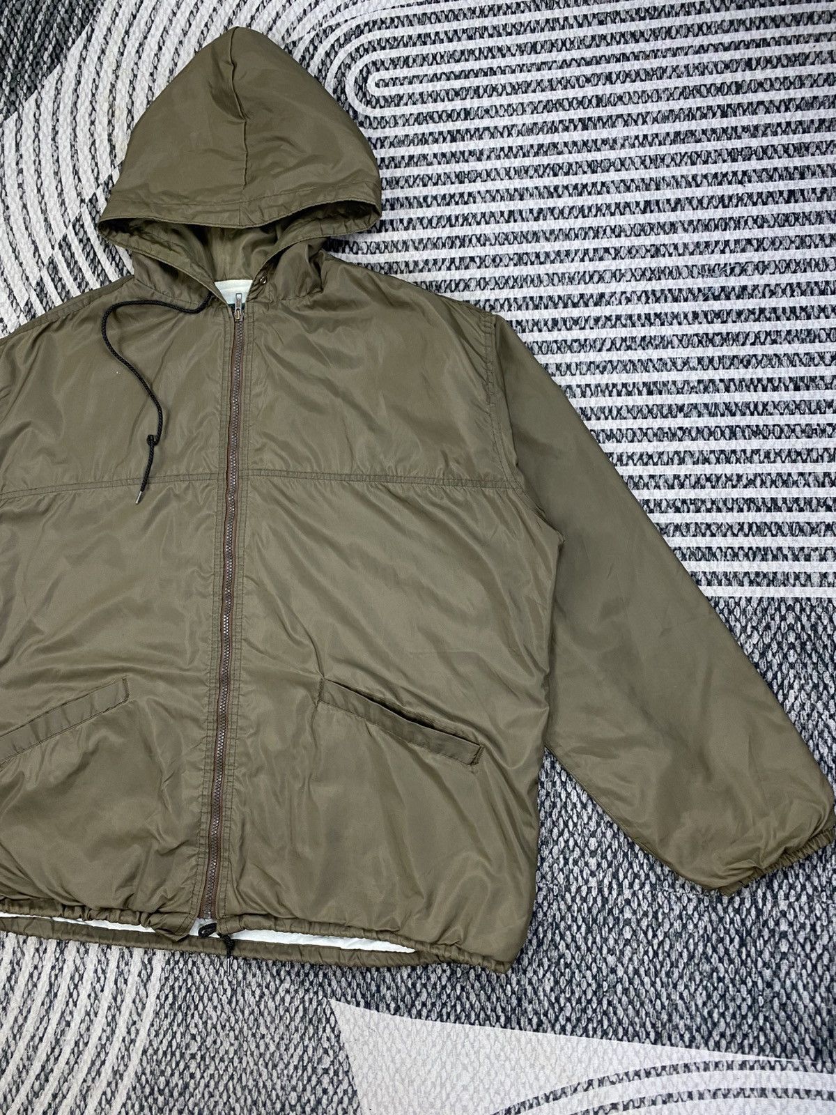 Dunbrooke Vintage Dunbrooke Olive Green Zip-Up Hooded Jacket Size US L / EU 52-54 / 3 - 4 Thumbnail