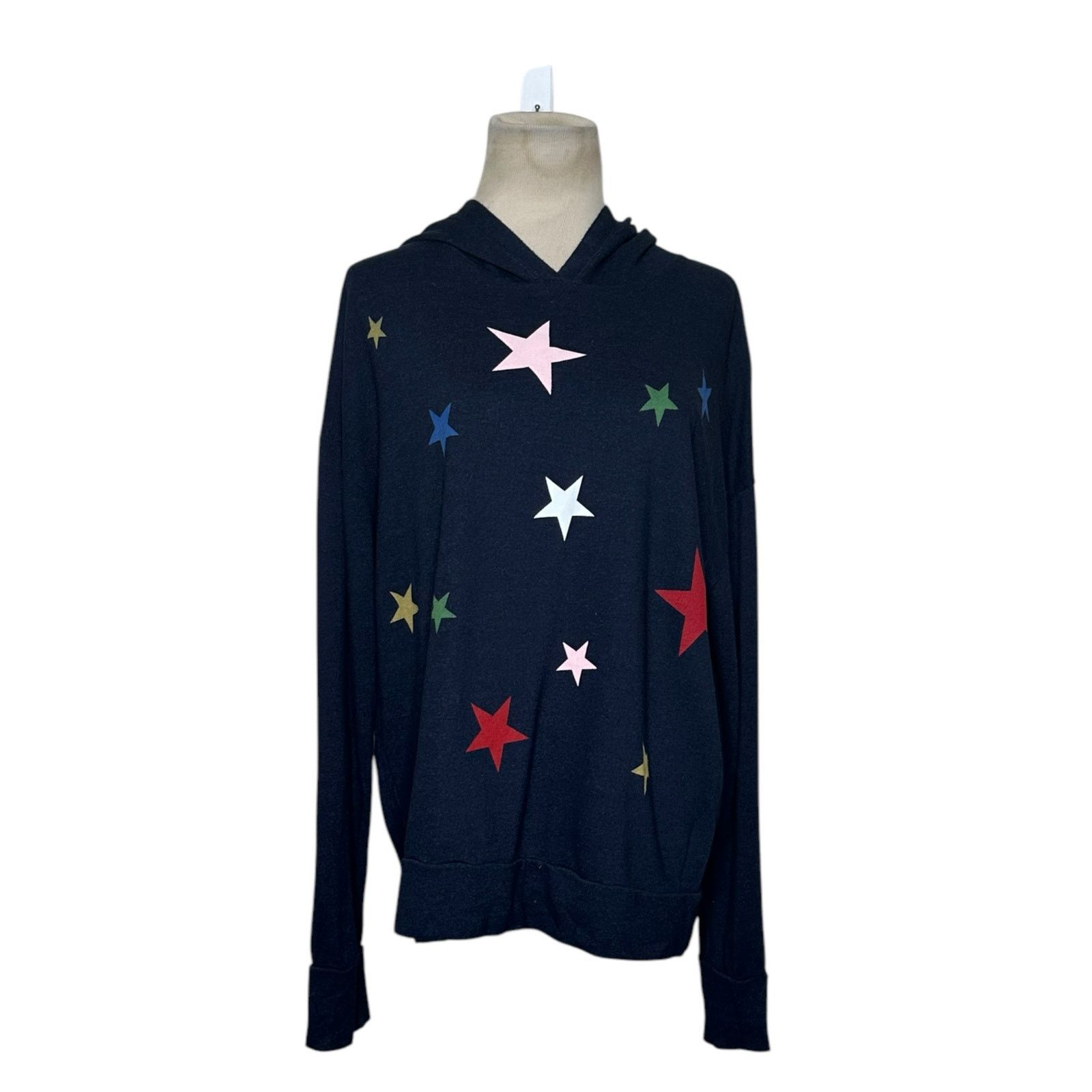 Sundry Sundry navy pop over stars hoodie sweatshirt size 2 - Medium Size M / US 6-8 / IT 42-44 - 1 Thumbnail