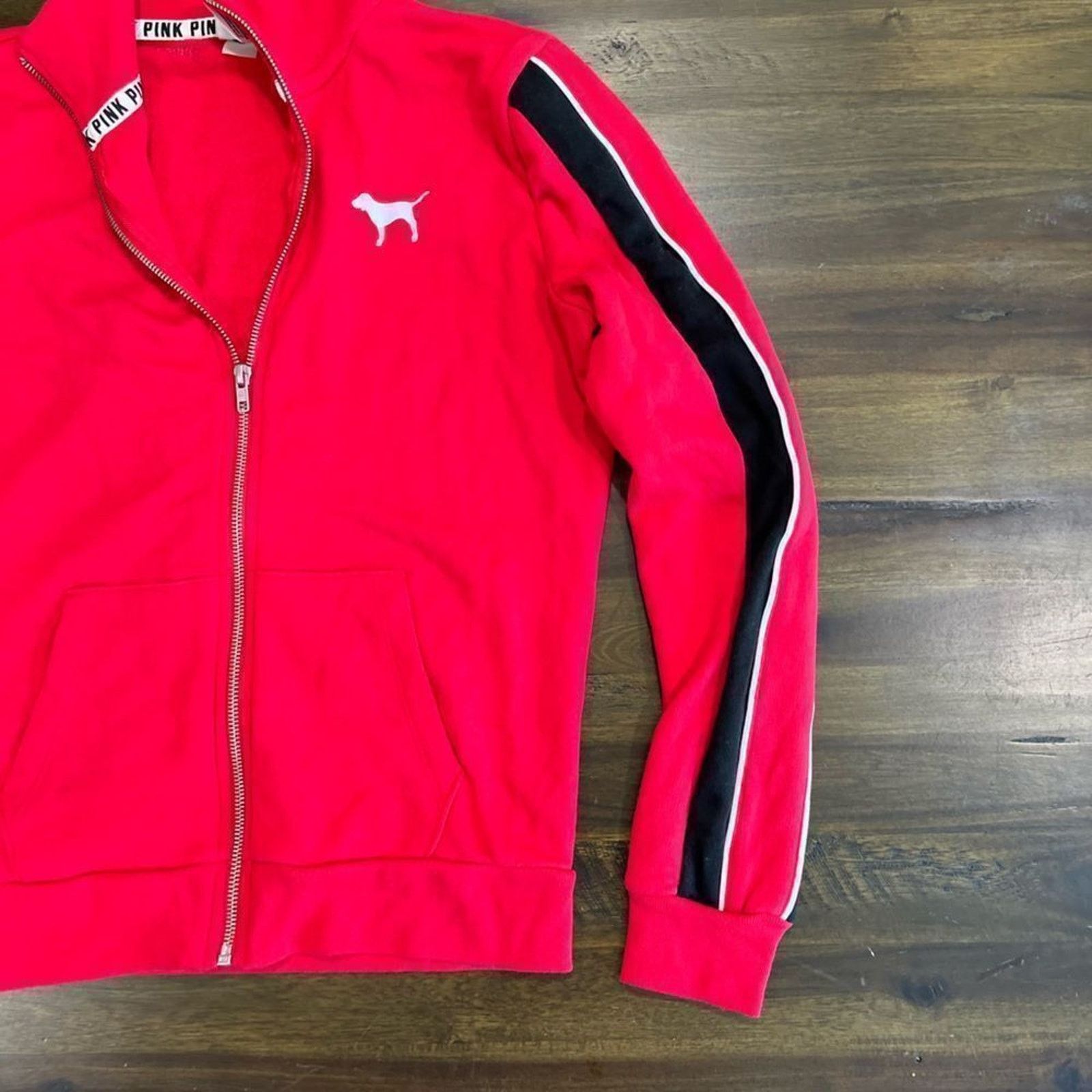 Vintage NWOT PINK Victoria’s Secret Full Zip Track Jacket Size US S / EU 44-46 / 1 - 13 Thumbnail