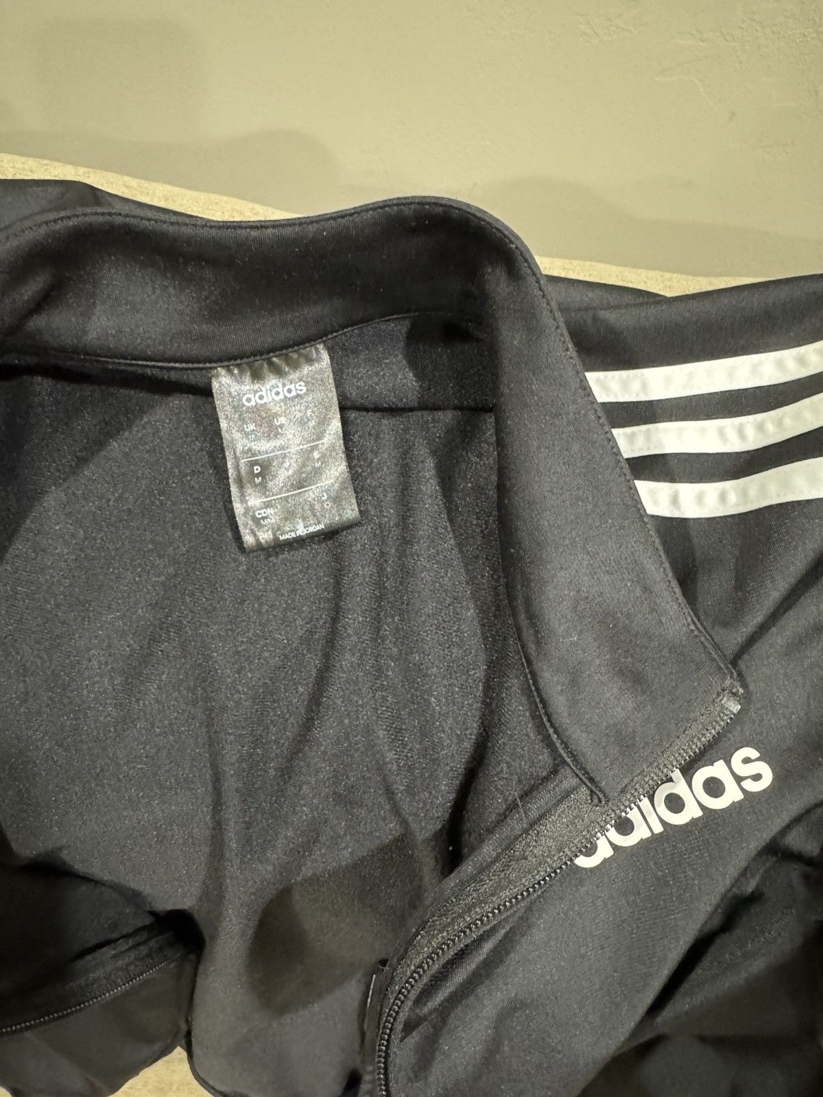 Adidas Adidas men’s track jacket sz M black/white stripes Size US M / EU 48-50 / 2 - 3 Thumbnail
