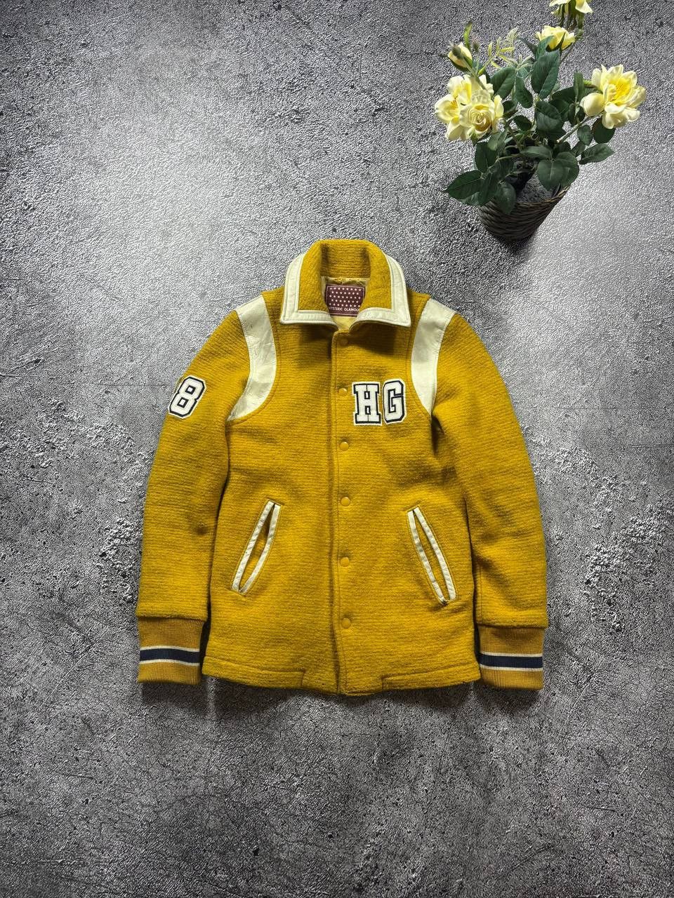 Hysteric Glamour 🔥 Hysteric Glamour Vintage Heavy Wool Varsity Jacket Japan Size S / US 4 / IT 40 - 4 Thumbnail