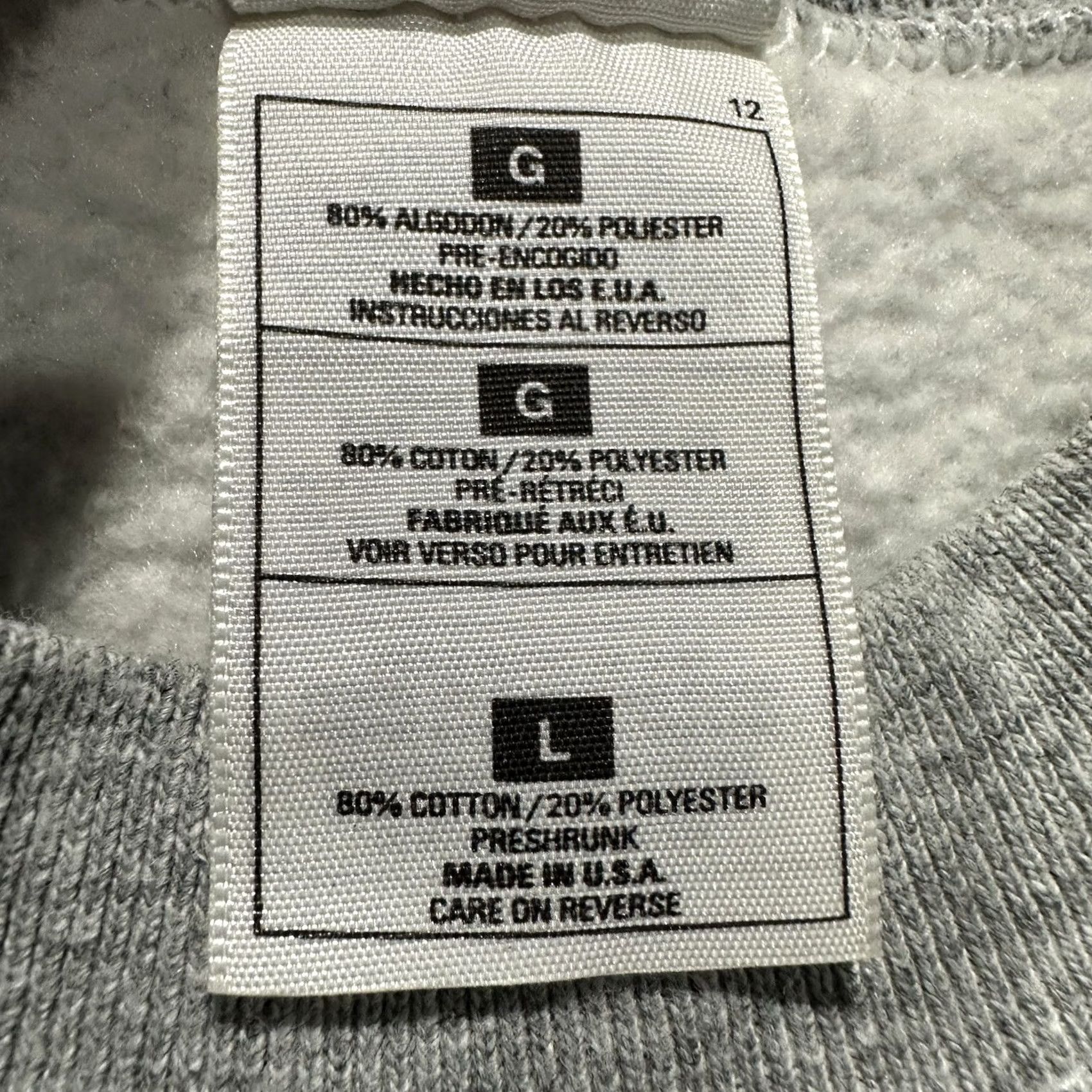 Fruit Of The Loom VINTAGE Fruit of the Loom Sweatshirt L Gray Crewneck Northview Football USA Size US L / EU 52-54 / 3 - 6 Thumbnail