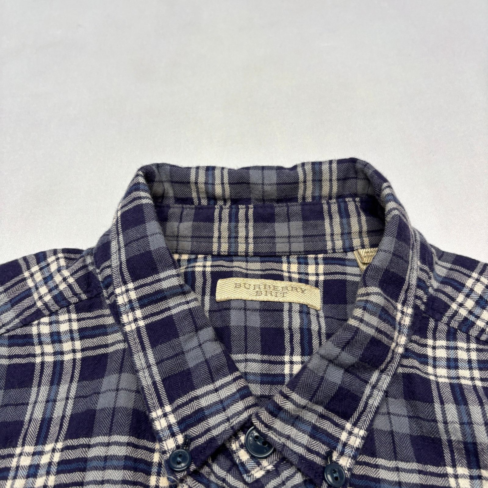 Burberry Burberry Brit Men's Plaid Flannel Shirt Button Up Cotton L Size US L / EU 52-54 / 3 - 11 Thumbnail