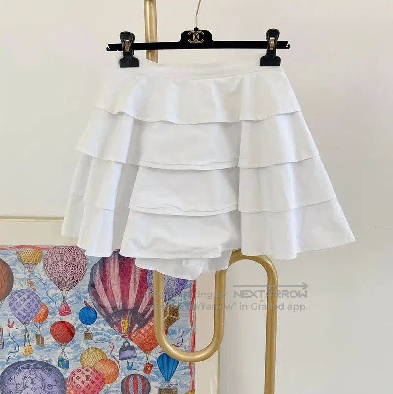 Louis Vuitton Louis Vuitton Summer White Cotton Mini Skirt . Size 23" - 1 Thumbnail