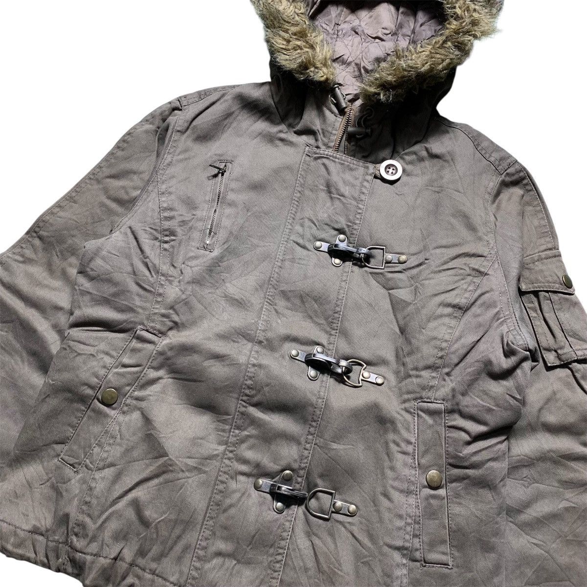 Japanese Brand Colza Military Faux Fur Bondage Lgb Vkei Japanese Brand Size US L / EU 52-54 / 3 - 14 Thumbnail
