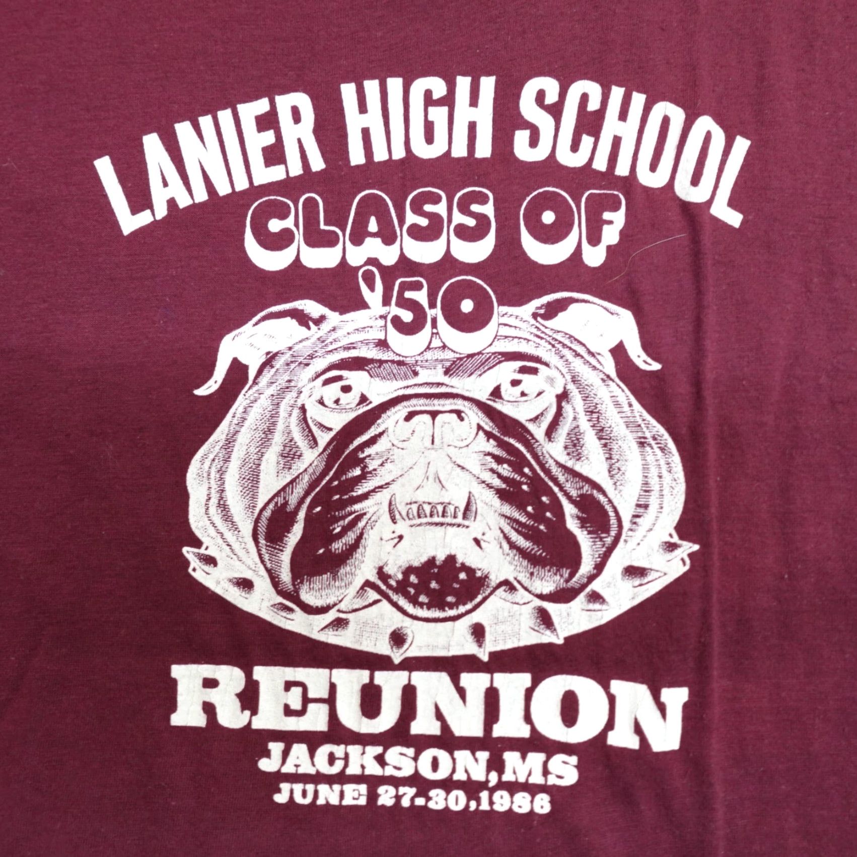 Vintage VINTAGE Lanier High School Shirt M Red Class of 1950 Reunion Mens Medium Red Vintage American Vintage T-Shirt School 1950s Boys/Mens Size US M / EU 48-50 / 2 - 2 Thumbnail