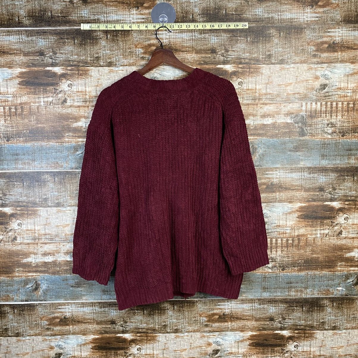 Global Work DL Global Work Red Cardigan Knitwear #C905 Size US M / EU 48-50 / 2 - 12 Thumbnail