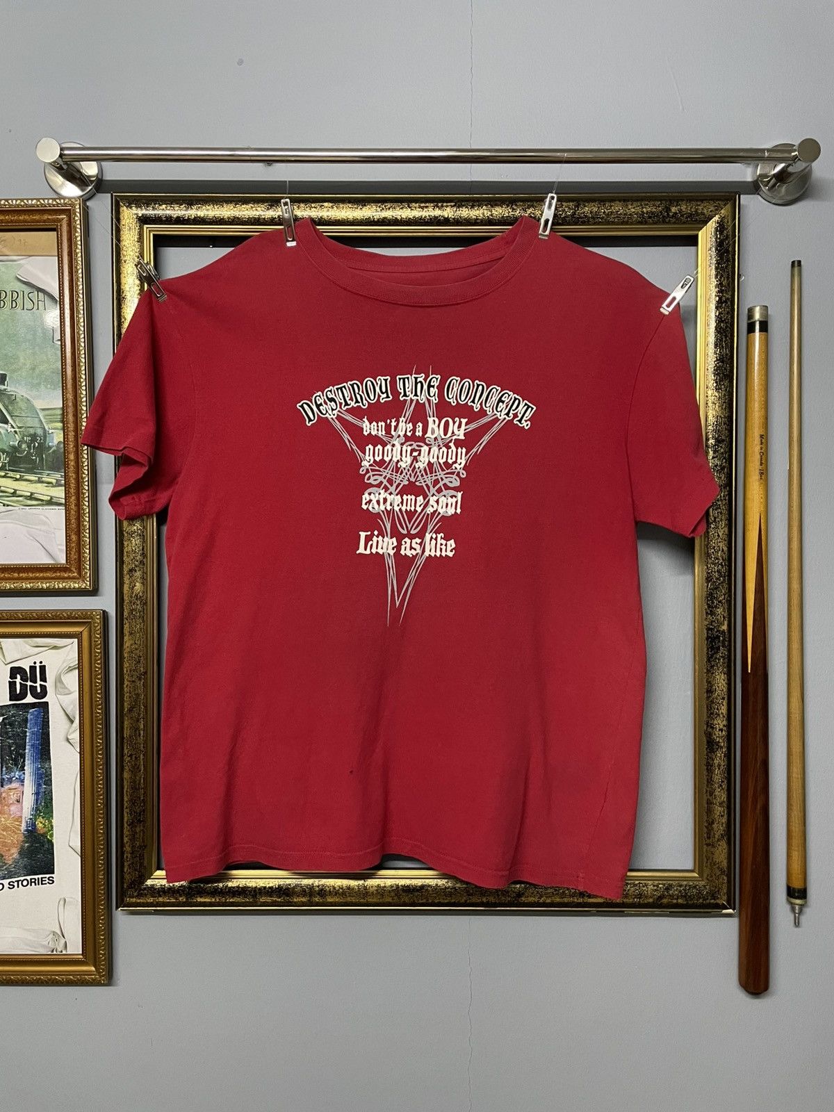 Vintage 1990s Japan Designer Destroy The Concept Tribal Tee