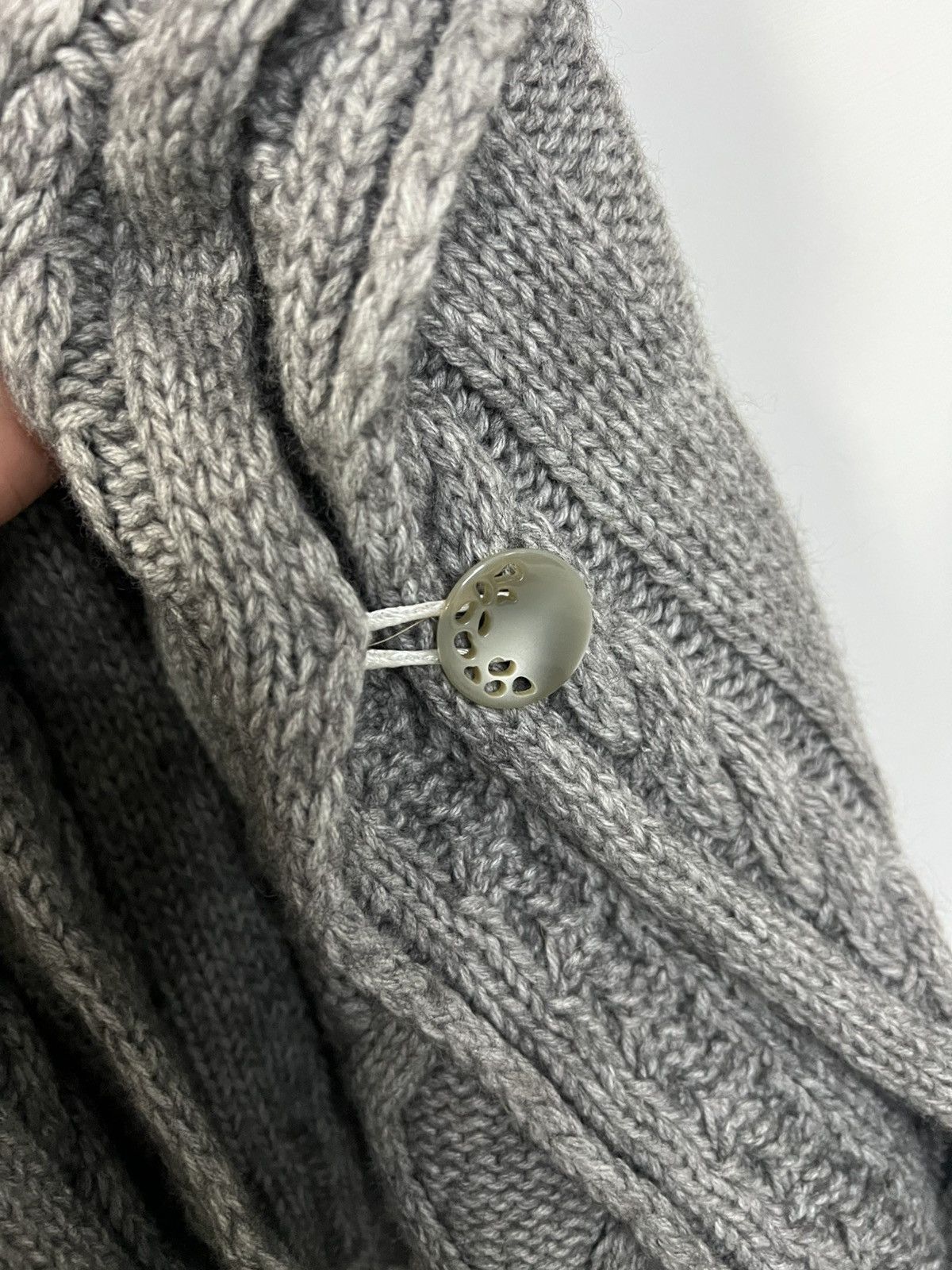 Moschino Moschino alpaca wool cape grey poncho L Size L / US 10 / IT 46 - 6 Thumbnail