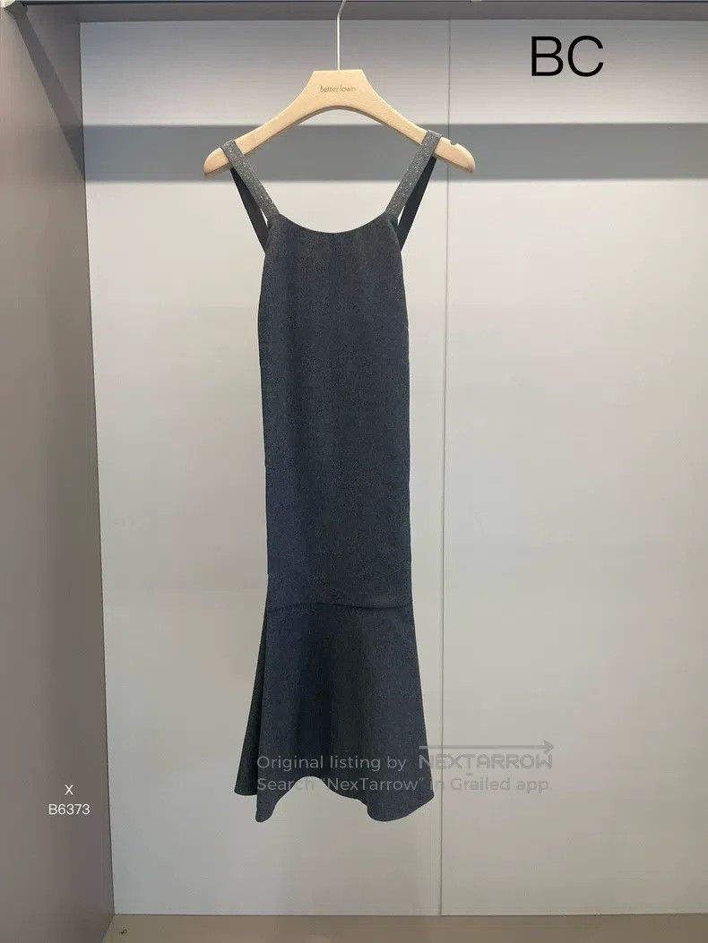 Brunello Cucinelli Gray Beaded Dress