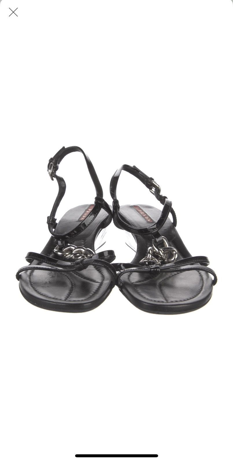 Prada prada leather t-strap sandals Size US 6.5 / IT 36.5 - 3 Thumbnail