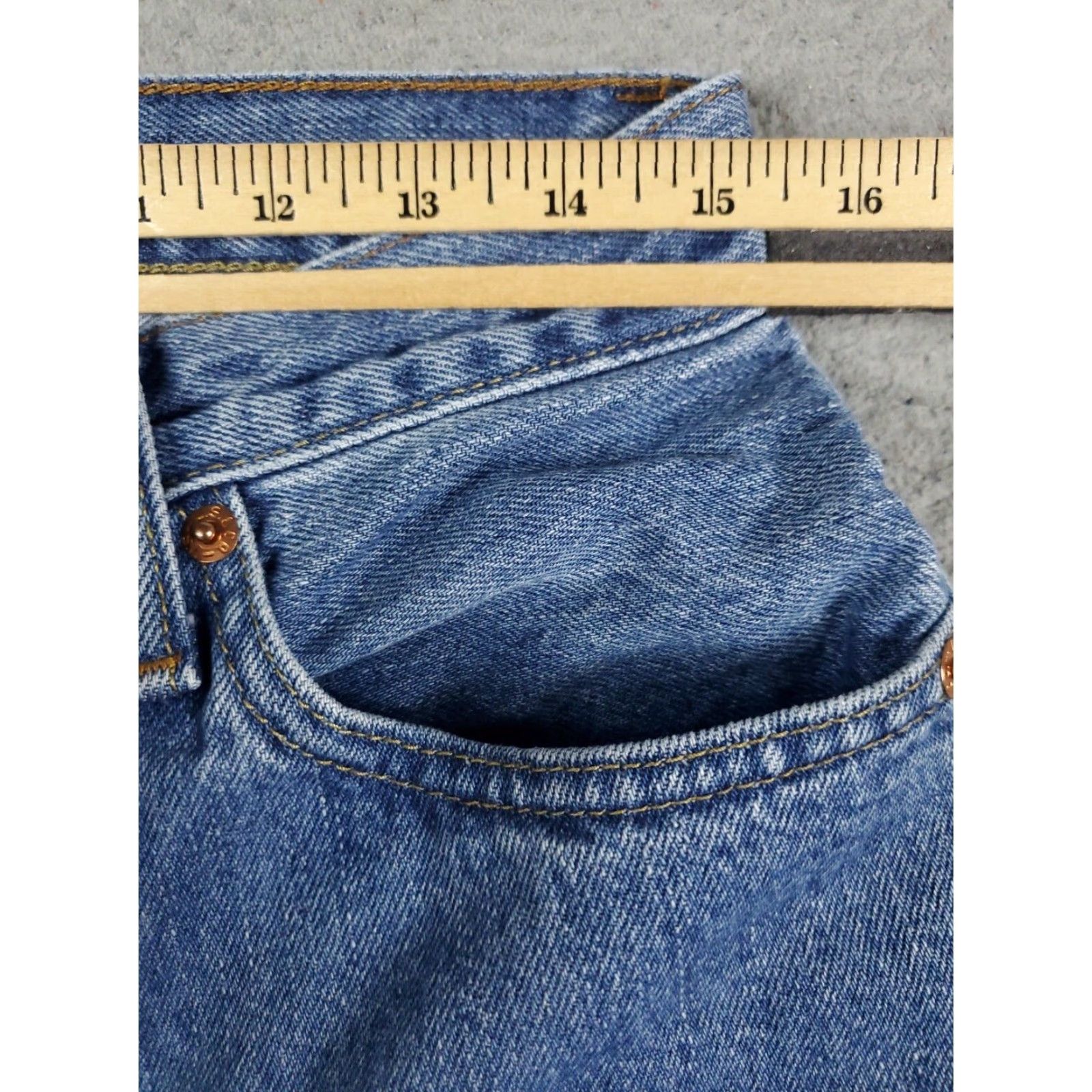Levi's Levis 505 Mens 30x32 Blue Straight Leg Jeans Regular Fit Cotton Denim Pants Size US 30 / EU 46 - 4 Thumbnail