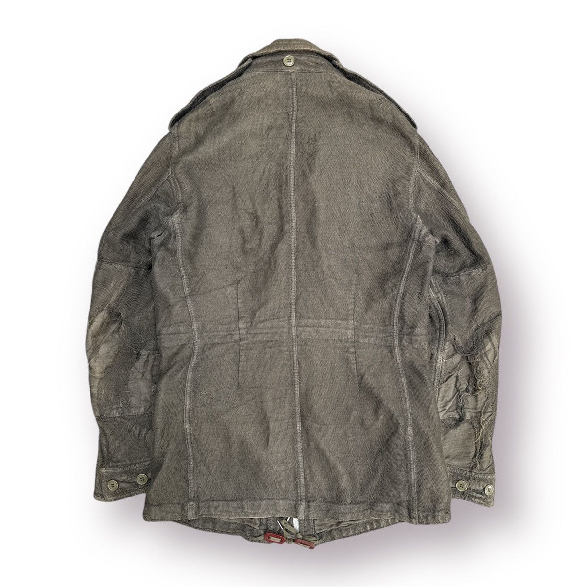 Maison MIHARA YASUHIRO 🔥 MiharaYasuhiro AW05 Distressed Dutch Military Field Jacket Size US S / EU 44-46 / 1 - 18 Thumbnail