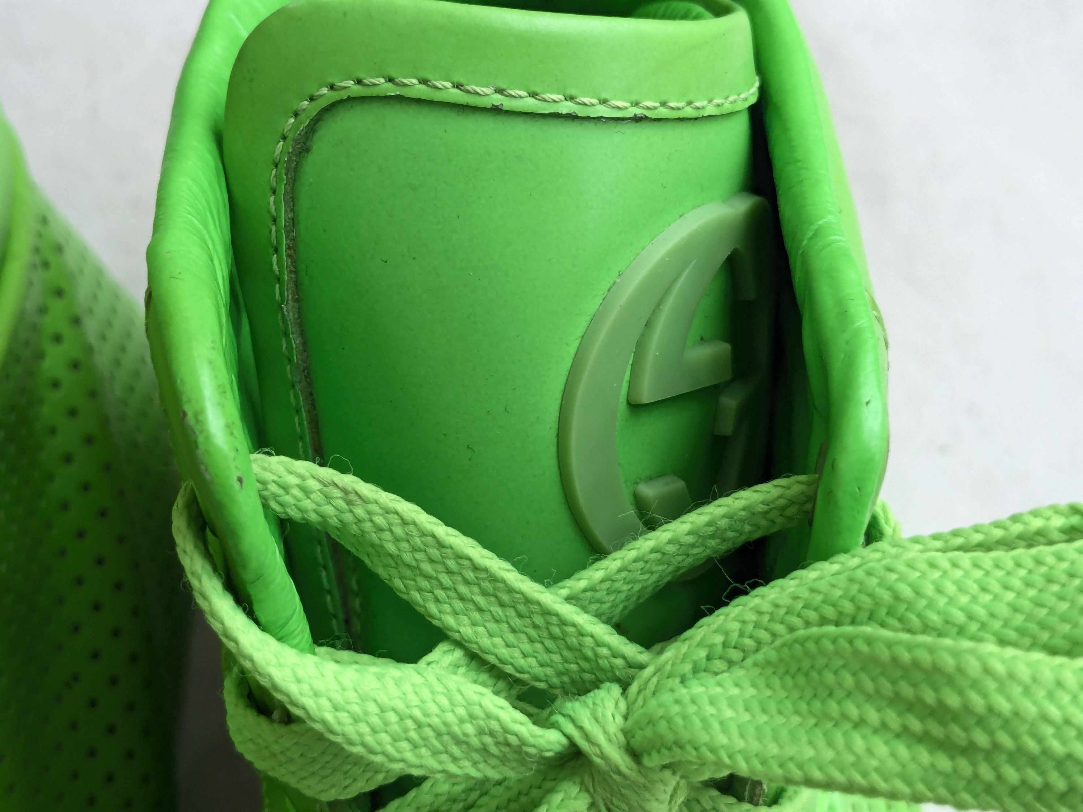 Gucci Gucci High Top Sneakers Green 10 Leather Size US 10 / EU 43 - 6 Thumbnail