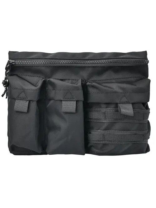 Japanese Brand × Vintage Zipper Multi Pockets Shoulder Bag Waterproof Nylon Travel Size ONE SIZE - 2 Thumbnail