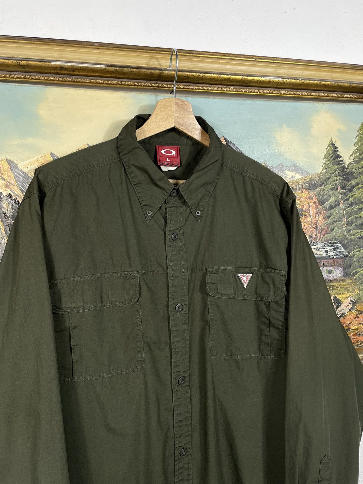 Oakley Oakley Vintage 90s Buttom Ups Shirt Gorpcore Streetwear Swag Size US L / EU 52-54 / 3 - 5 Thumbnail