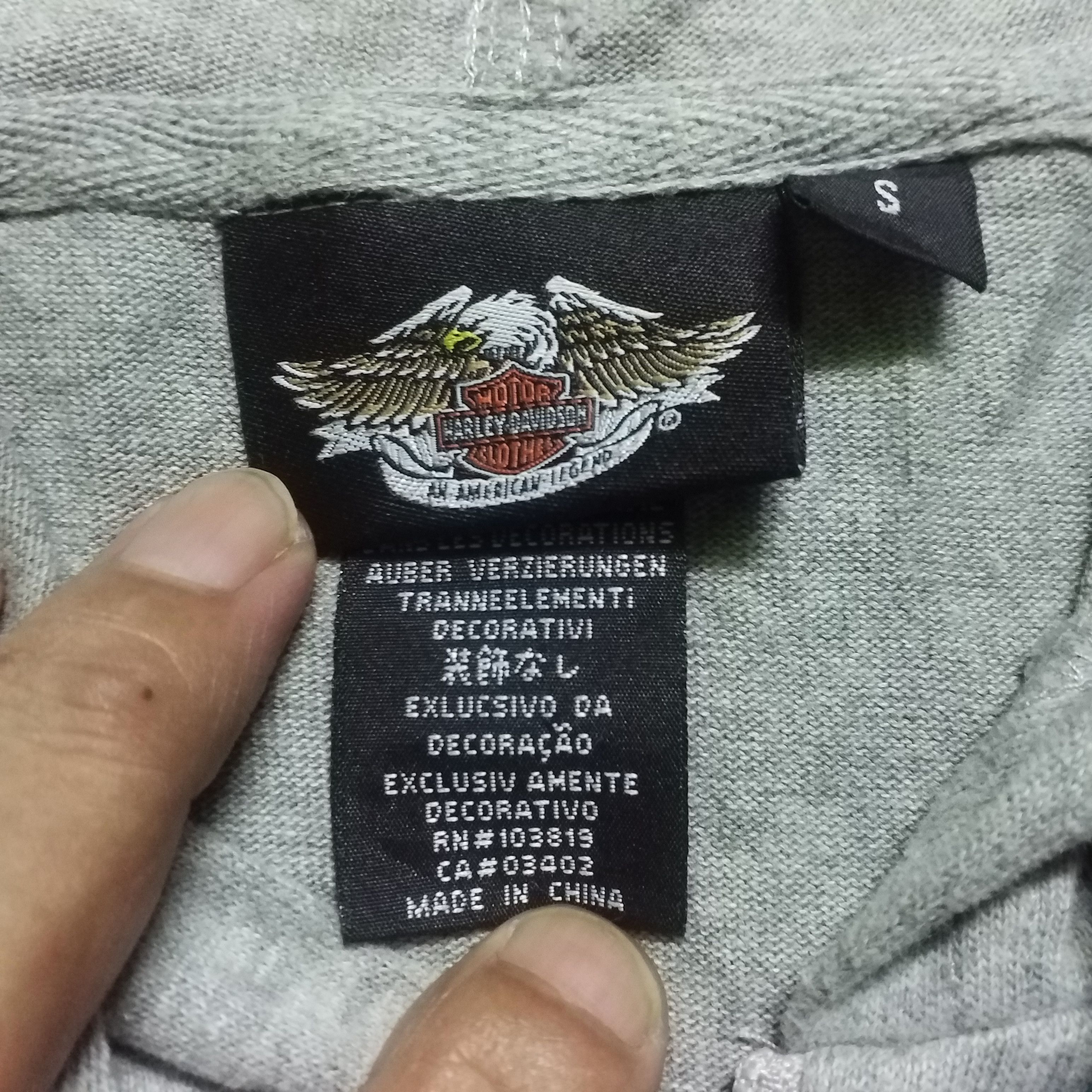 Harley Davidson × Vintage HARLEY DAVIDSON HOODIE FULL ZIPPER TATOO STYLE Size S / US 4 / IT 40 - 5 Thumbnail