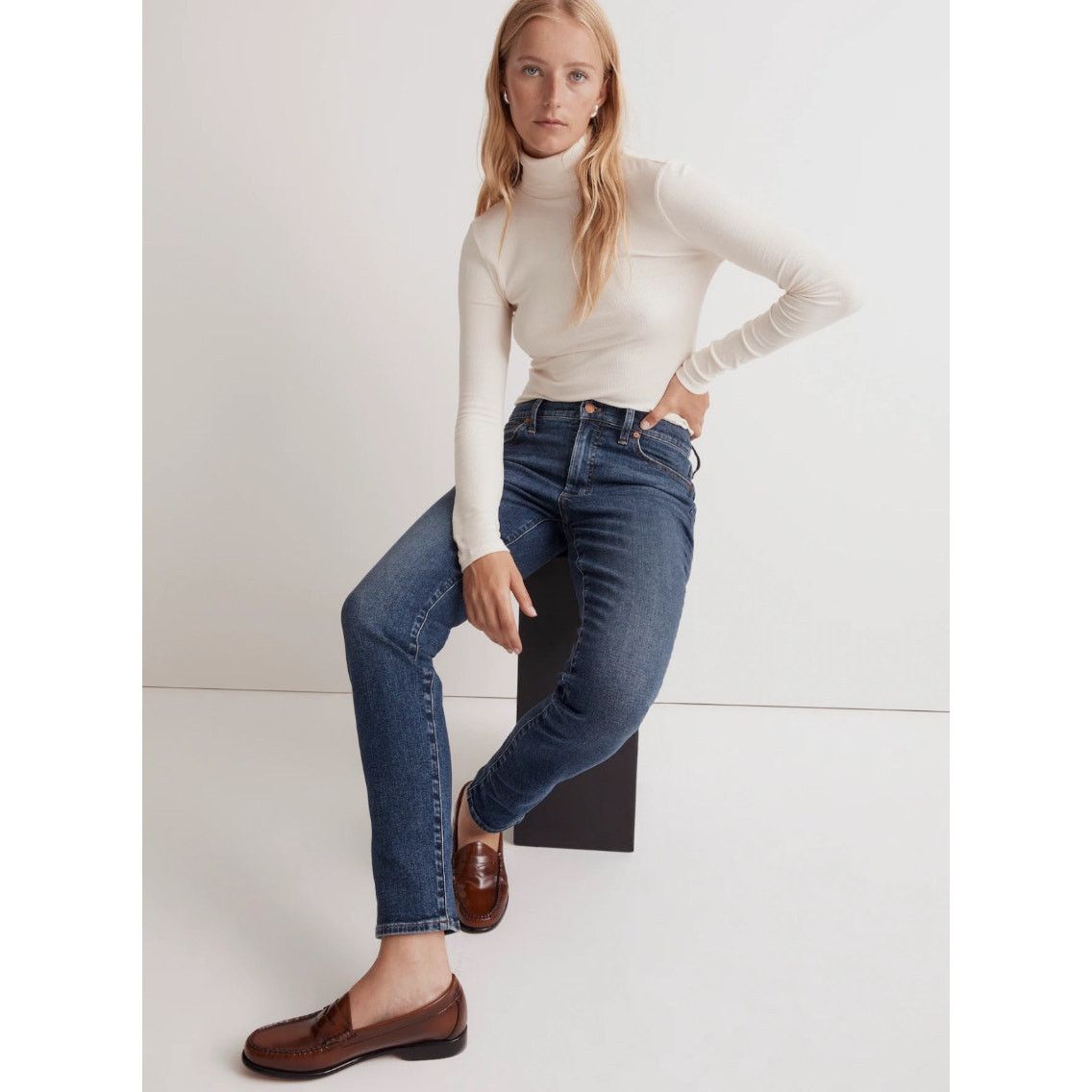 Madewell Madewell Mid Rise Perfect Vintage Jeans Size 14W # G597 Size 36" / US 14 / IT 50 - 2 Thumbnail