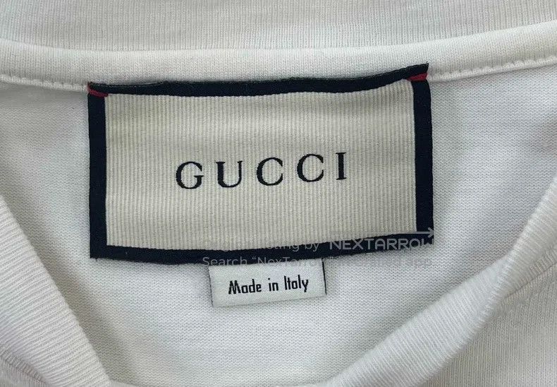 Gucci Gucci Beige blade letter print logo short sleeve Size US XS / EU 42 / 0 - 3 Thumbnail