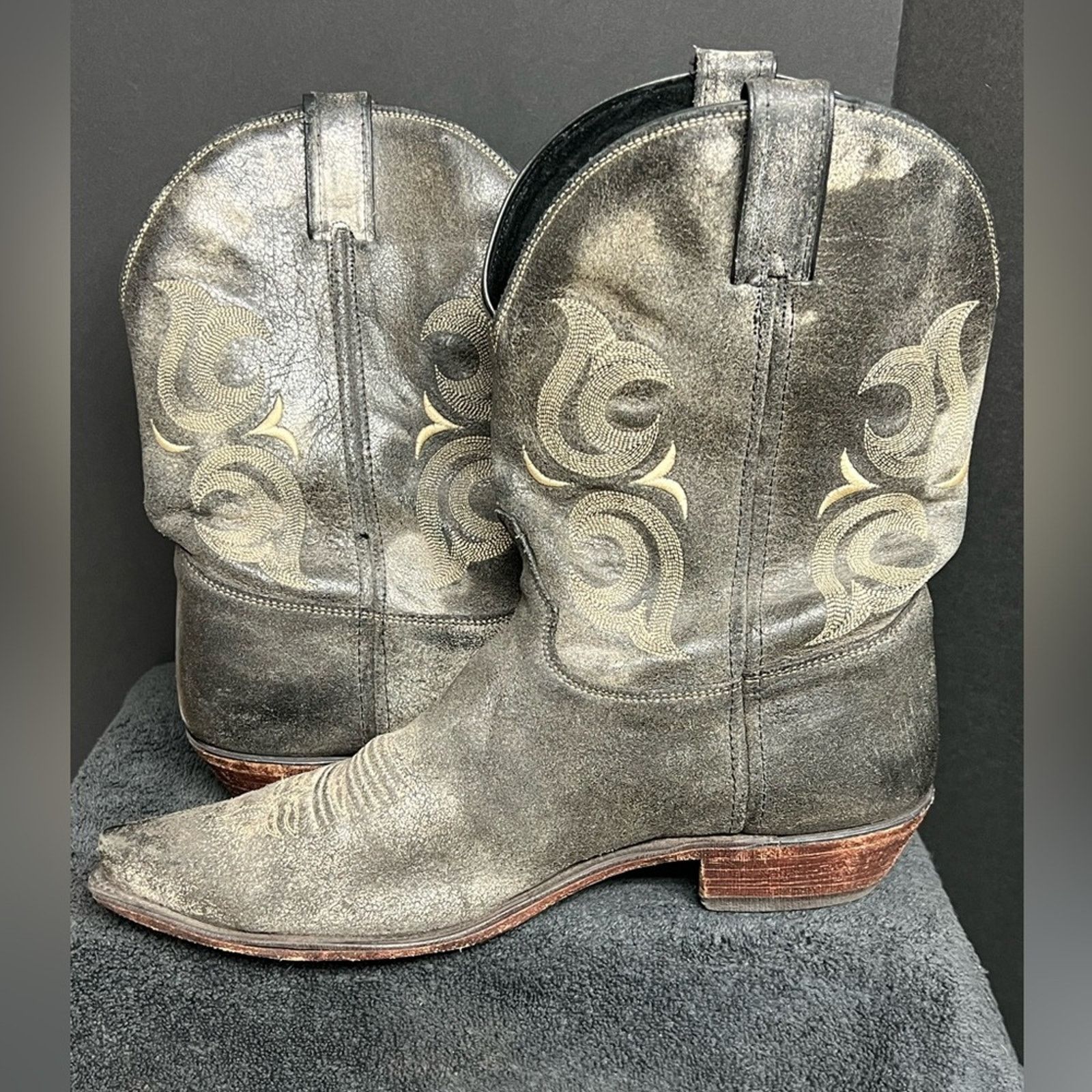 Justin Boots Justin BR105 Men's Bent Rail Cowboy Boots Foot 13 EE WIDE Size US 13 / EU 46 - 3 Thumbnail