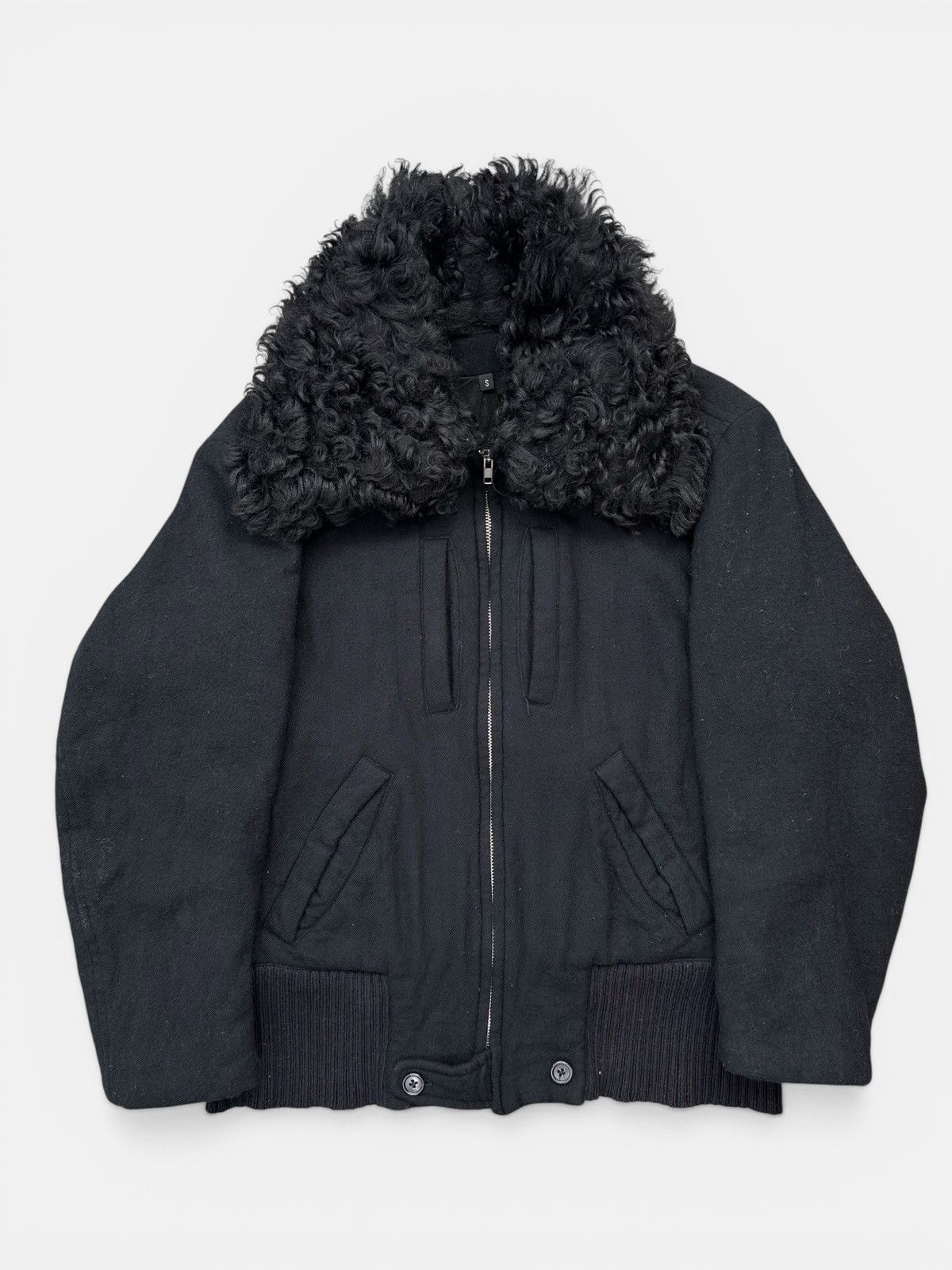 Ann Demeulemeester Ann Demeulemeester - AW07 Fur Collar Jacket Size US S / EU 44-46 / 1 - 2 Thumbnail