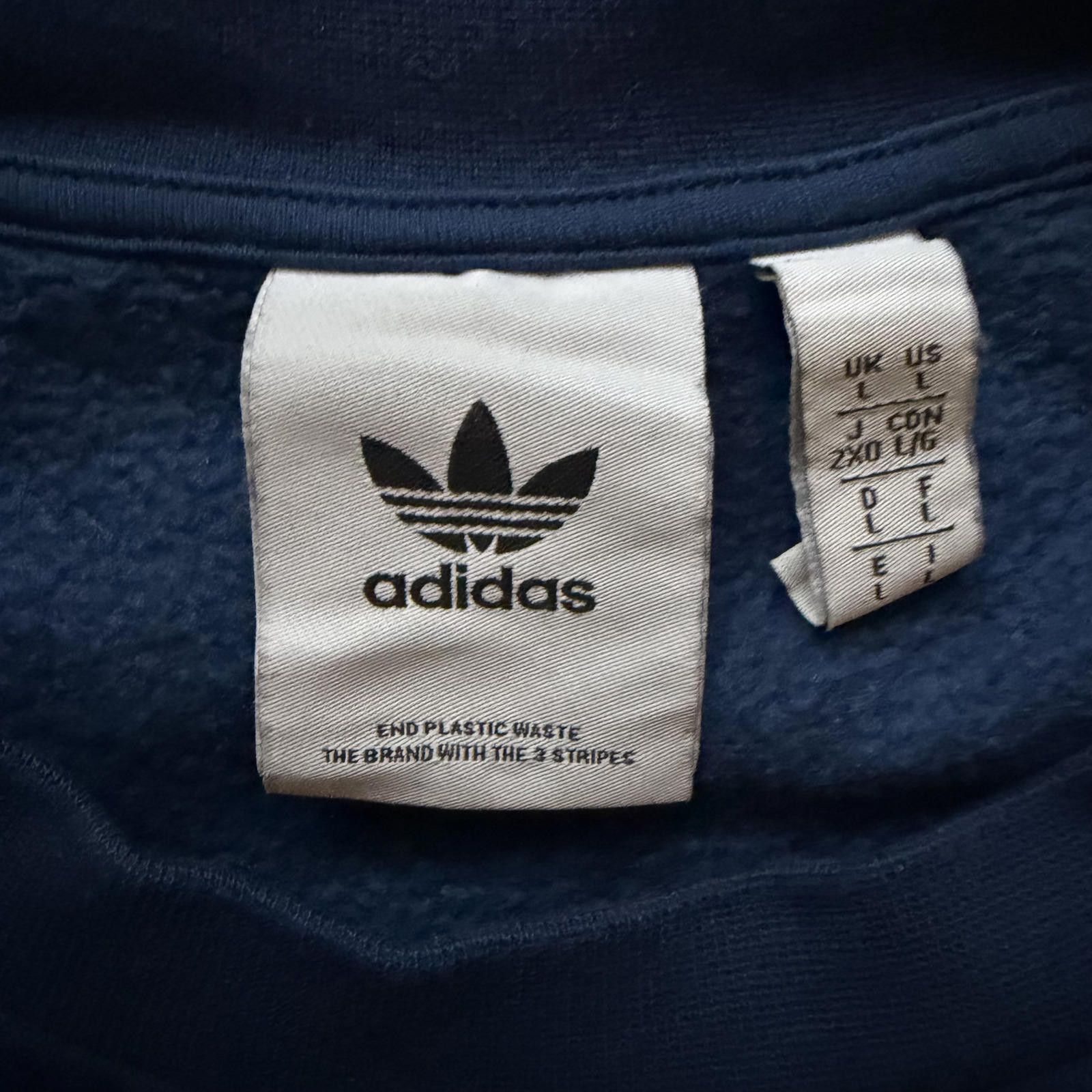 Adidas Adidas Navy Blue Crewneck Sweatshirt Size US L / EU 52-54 / 3 - 3 Thumbnail